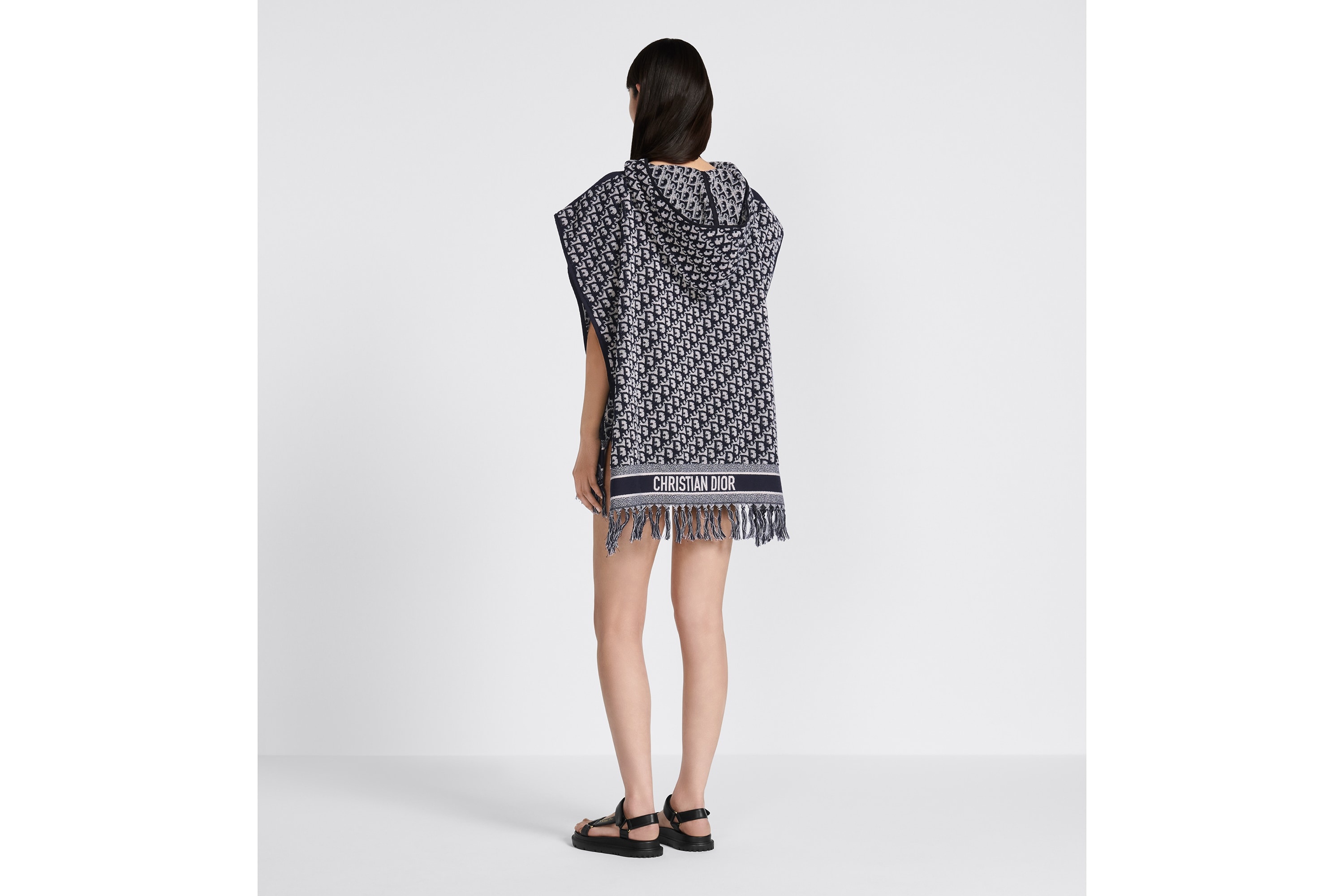 Dior Oblique Hooded Poncho - 4