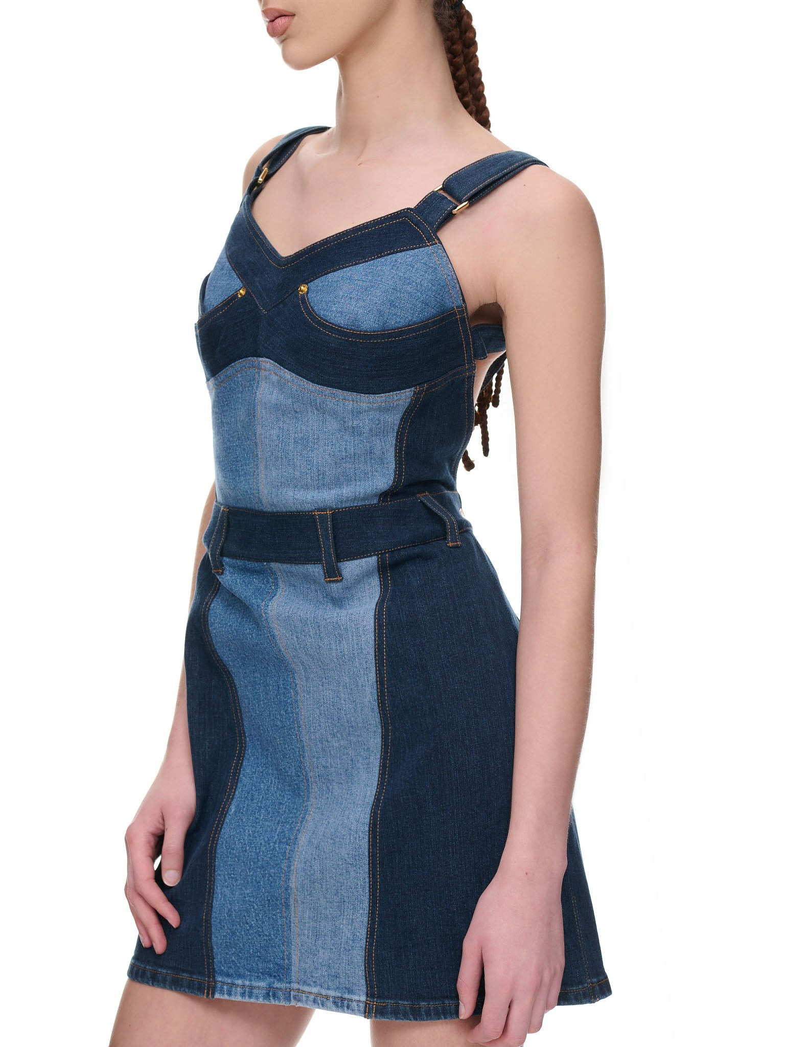 Regenerated Denim Dress - 4