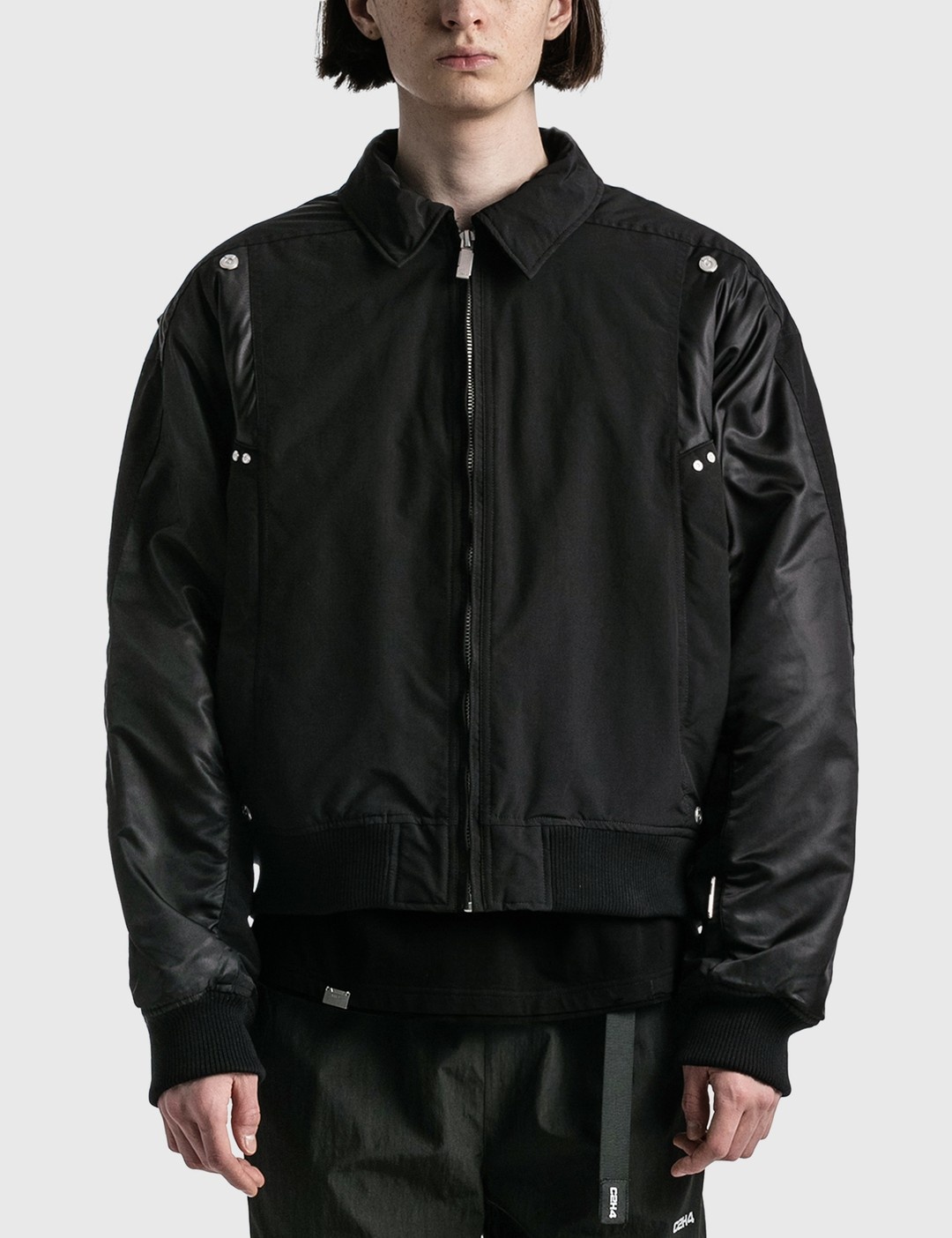STAFF UNIFORM QUILTED INTERVEIN LAYERED BOMBER JACKET - 4