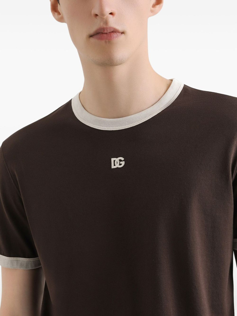 logo-embroidered T-shirt 5