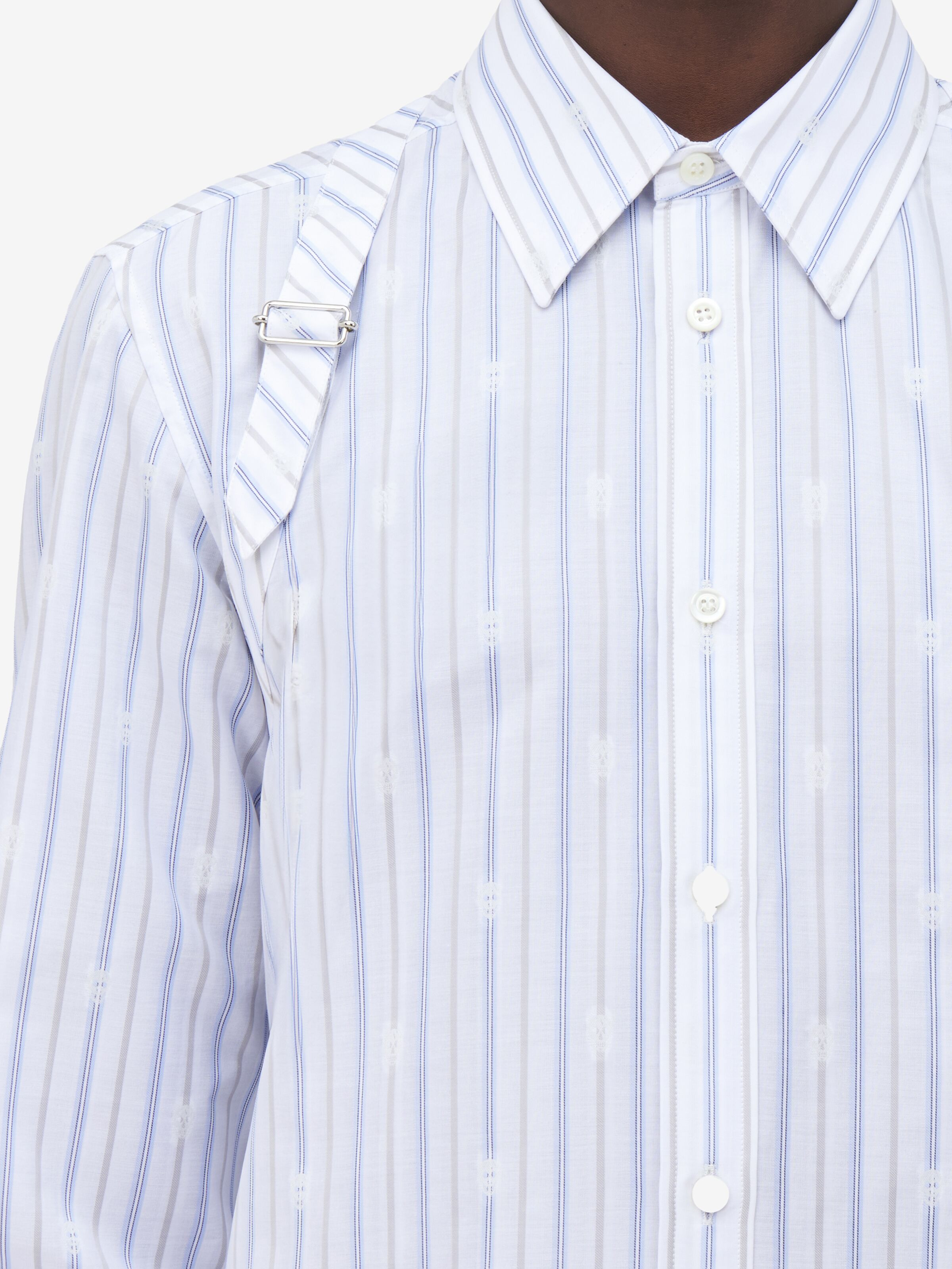 Skull Stripe Harness Shirt - 6