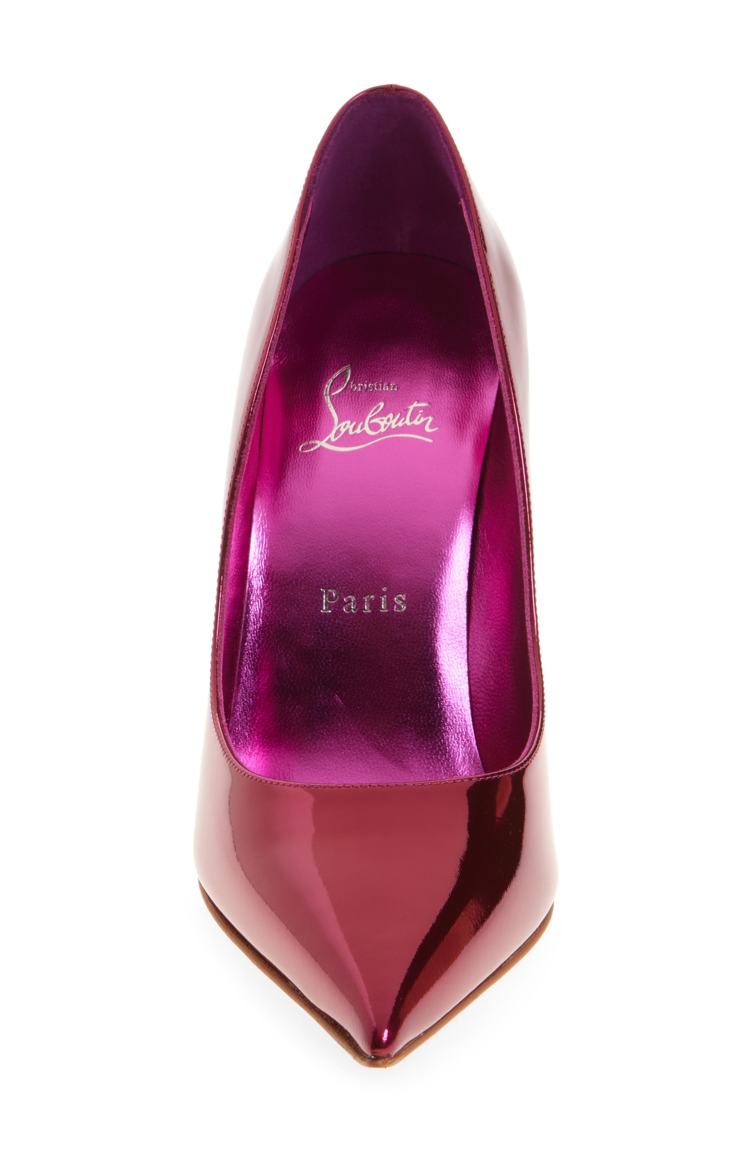 Christian Louboutin Miss Z Metallic Leather Pump in P959 Billy at Nordstrom - 4