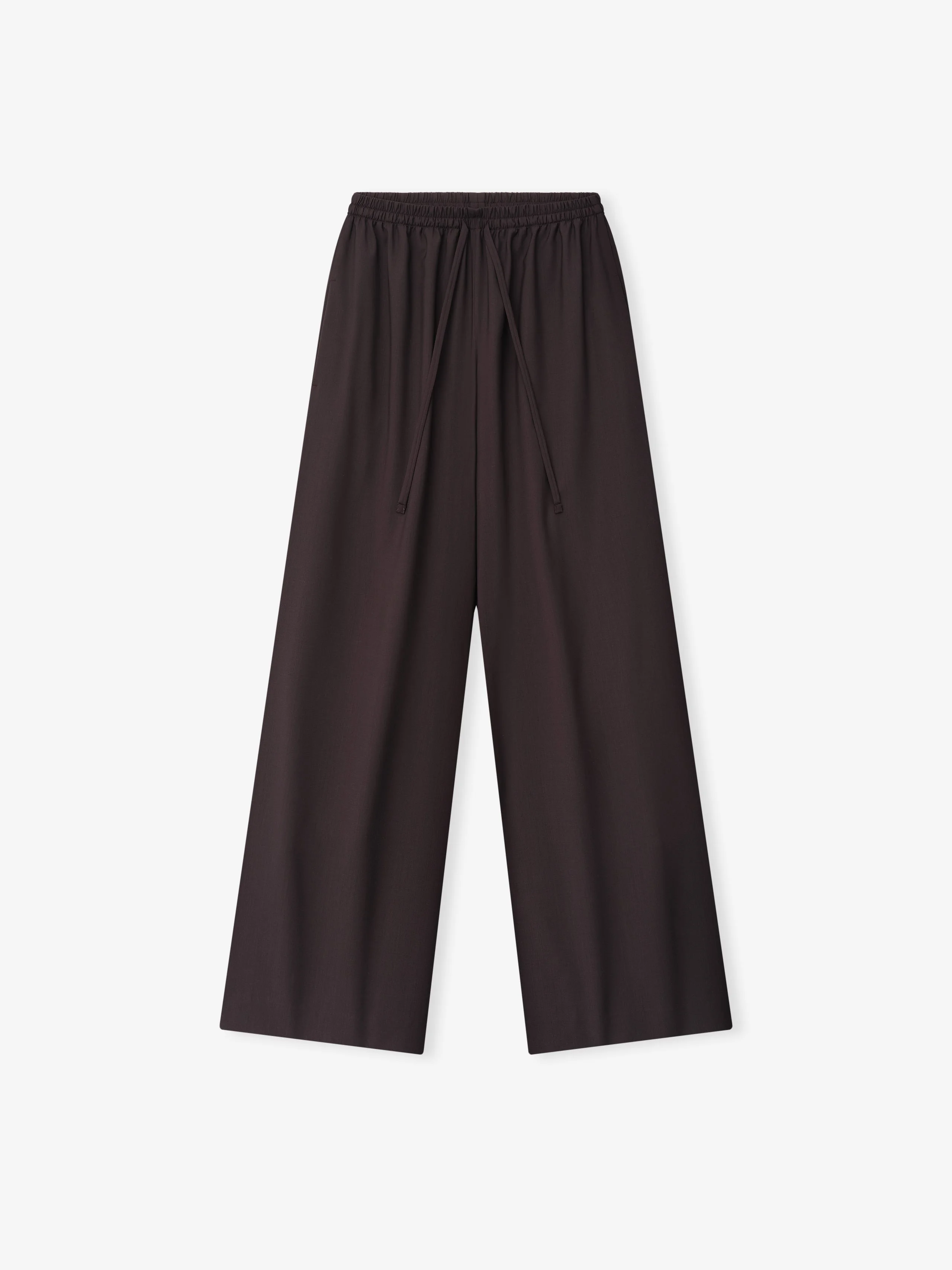 Womens Easy Care Wool Drawstring Pants - 1
