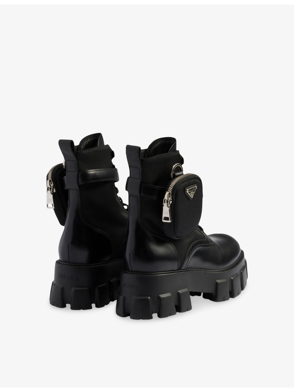 Monolith With Pouch Leather And Re Nylon Combat Boots - 4