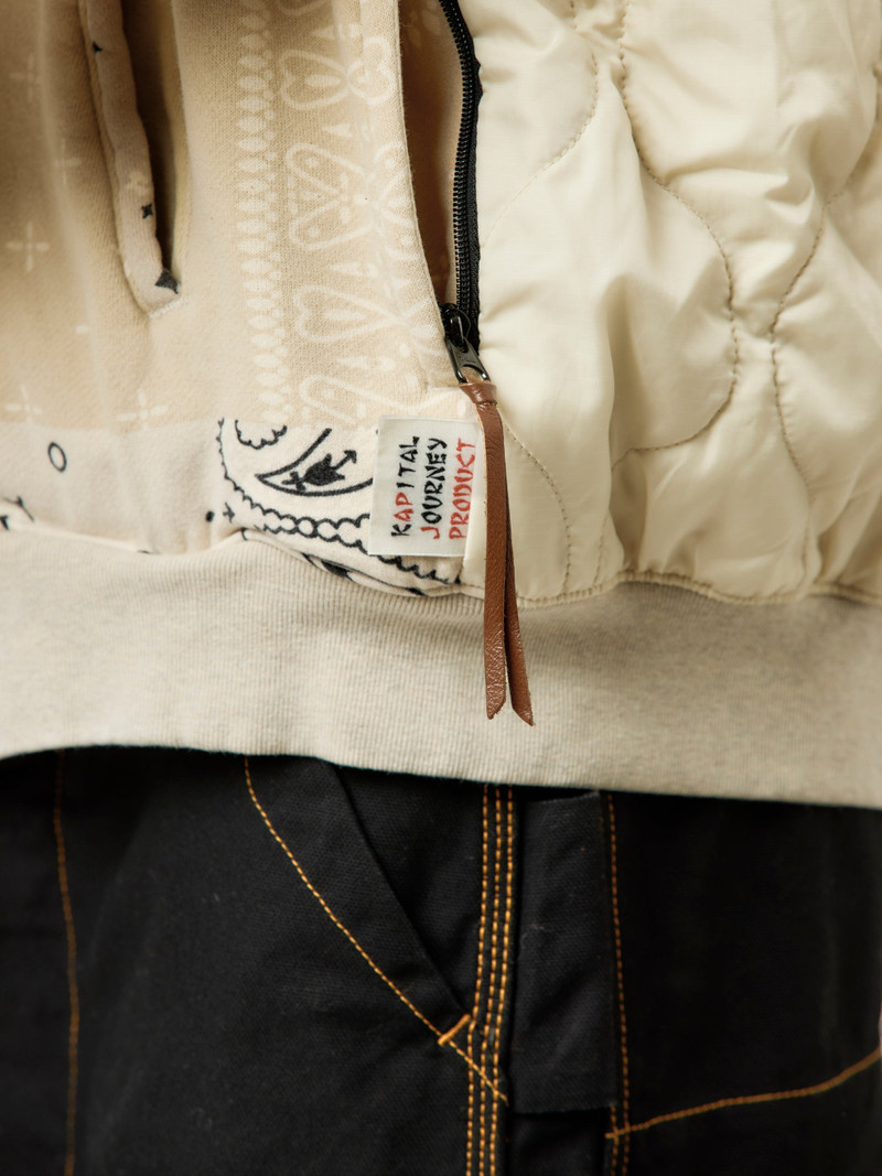 SWT KNIT BANDANA BIVOUAC HOODED BLOUSON (ECRU) 6