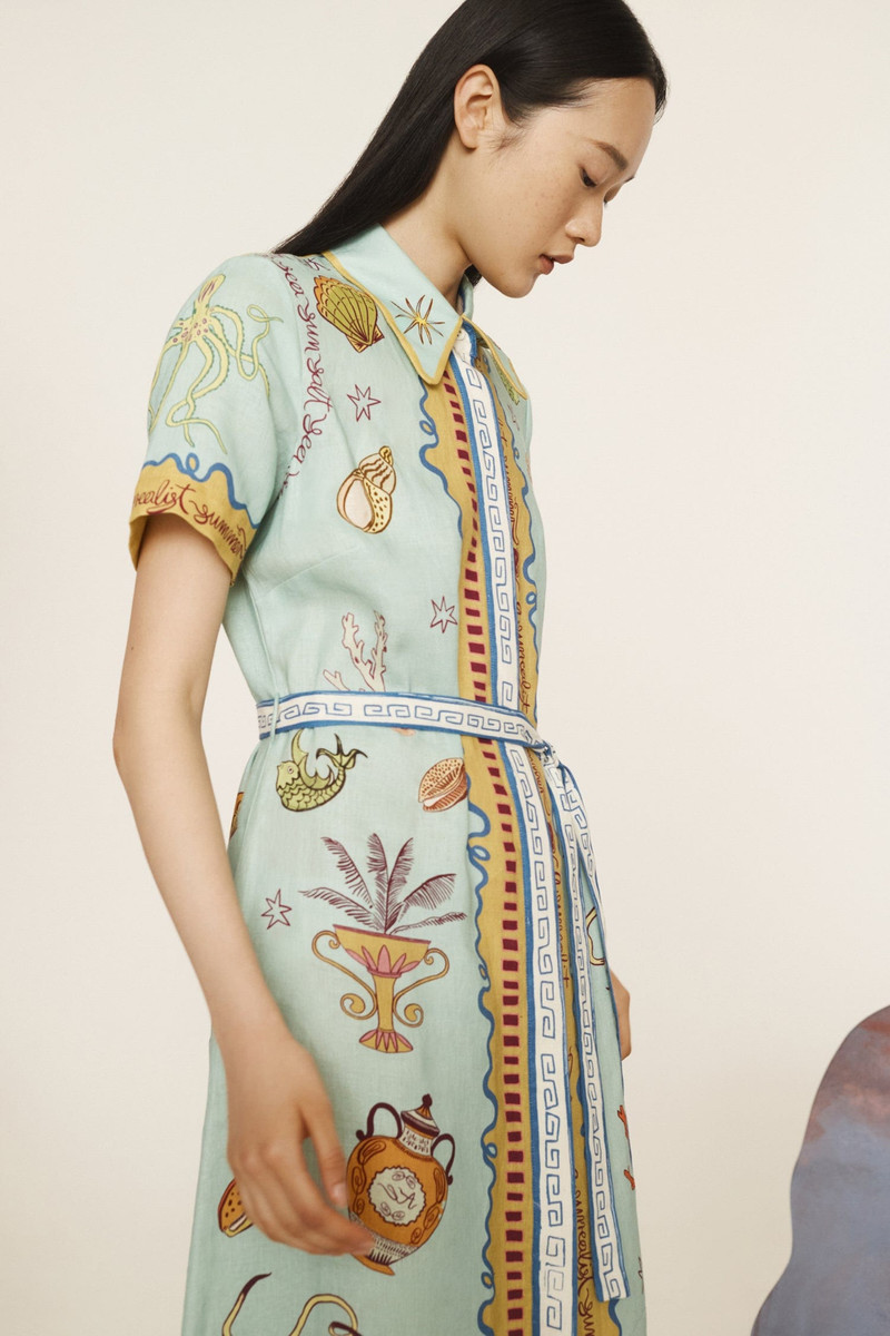 Surrealist Summer Shirtdress 6