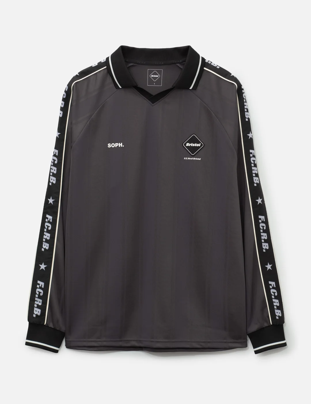 SHADOW WEAVE STRIPE L/S TOP - 1