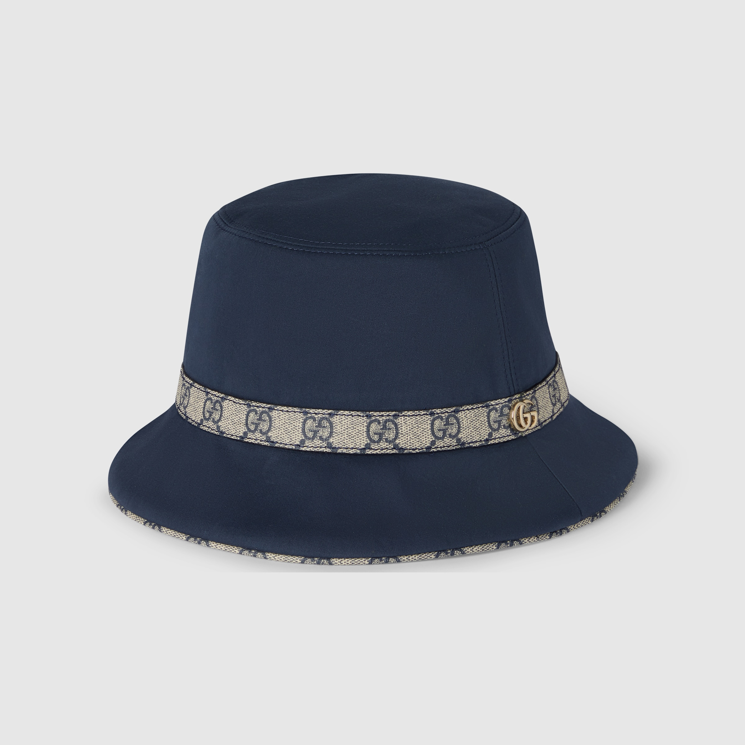 Cotton fedora with Double G - 5