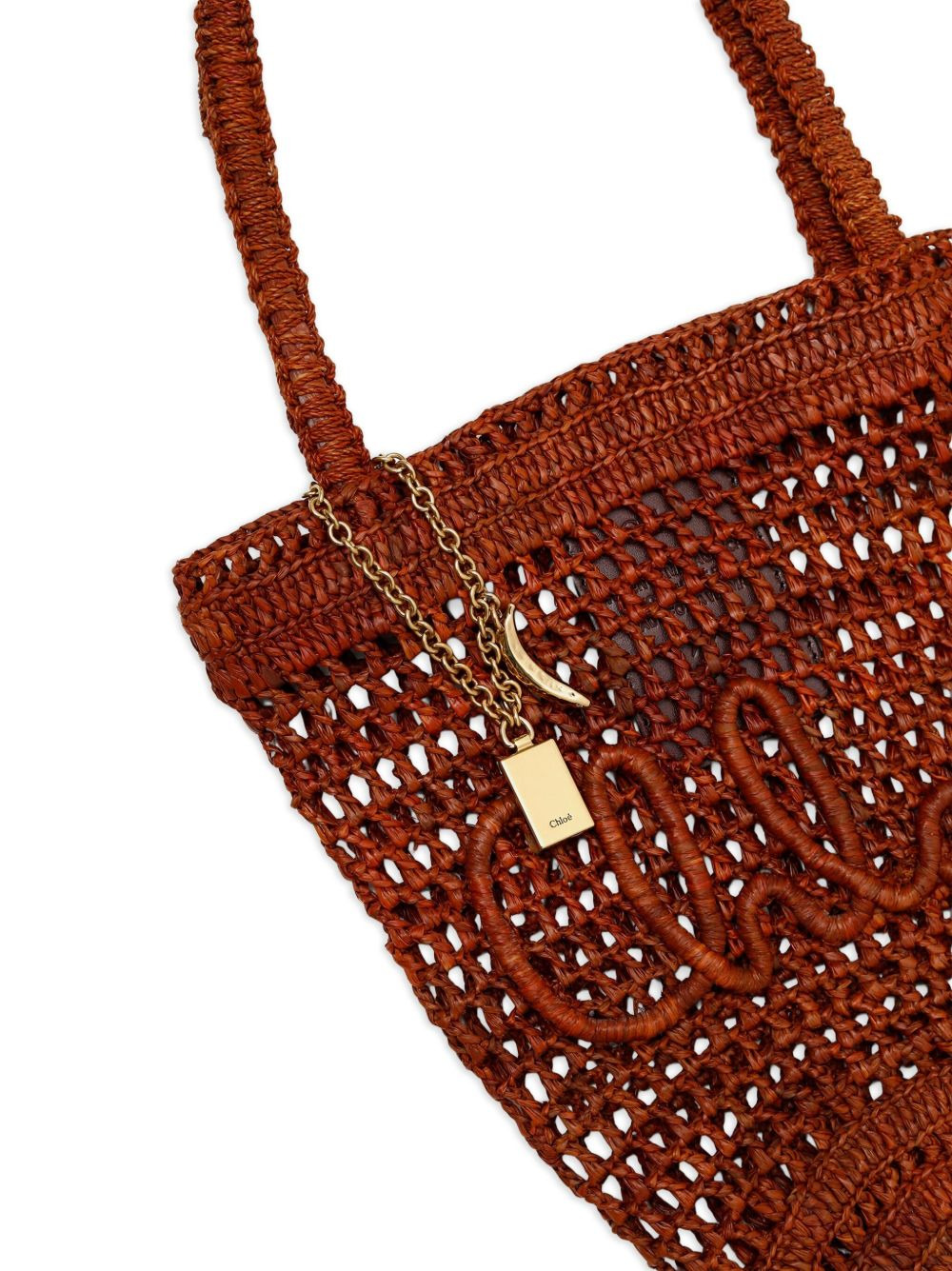 crochet-detail tote bag - 3