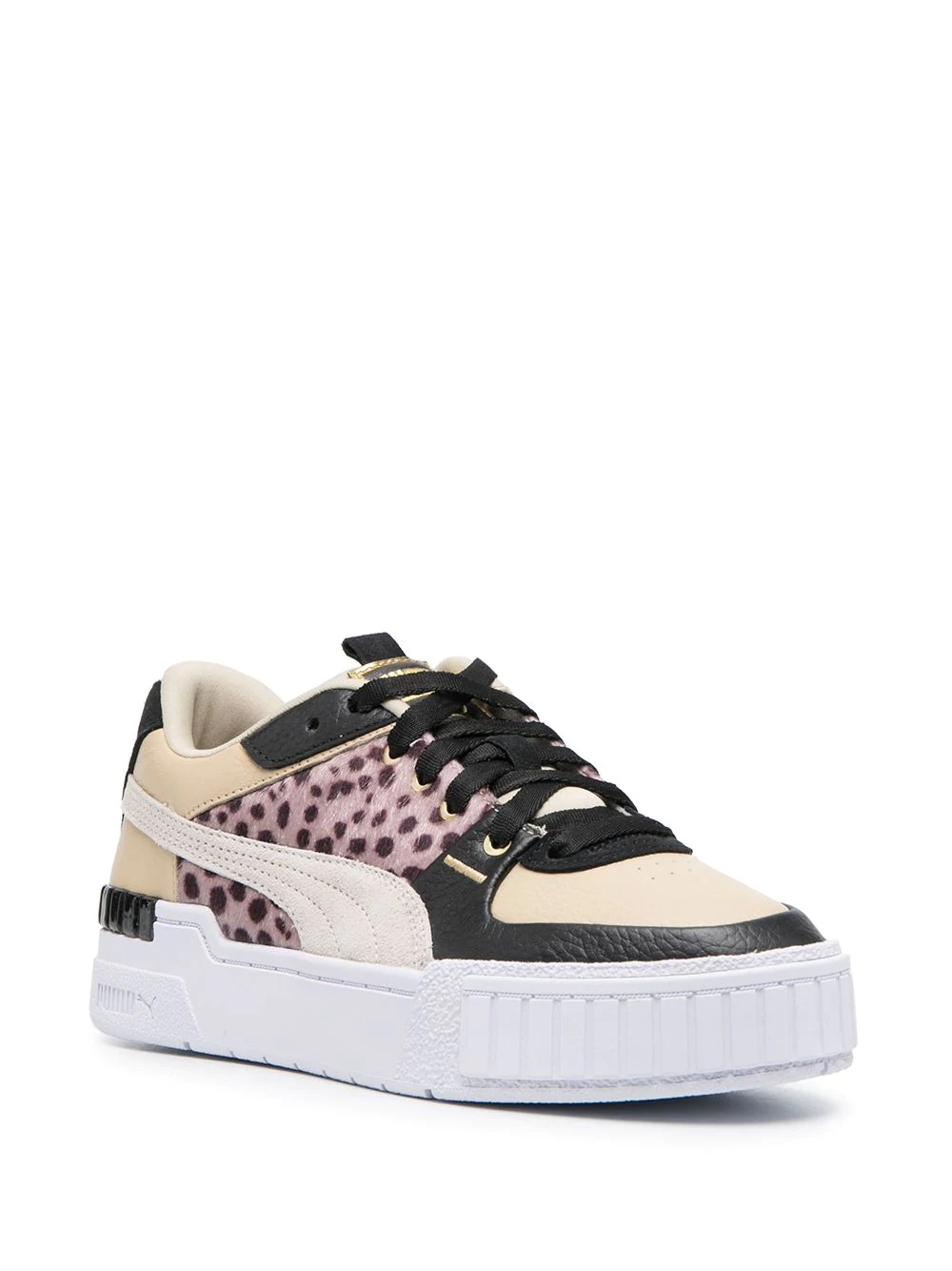 panelled low-top sneakers - 2