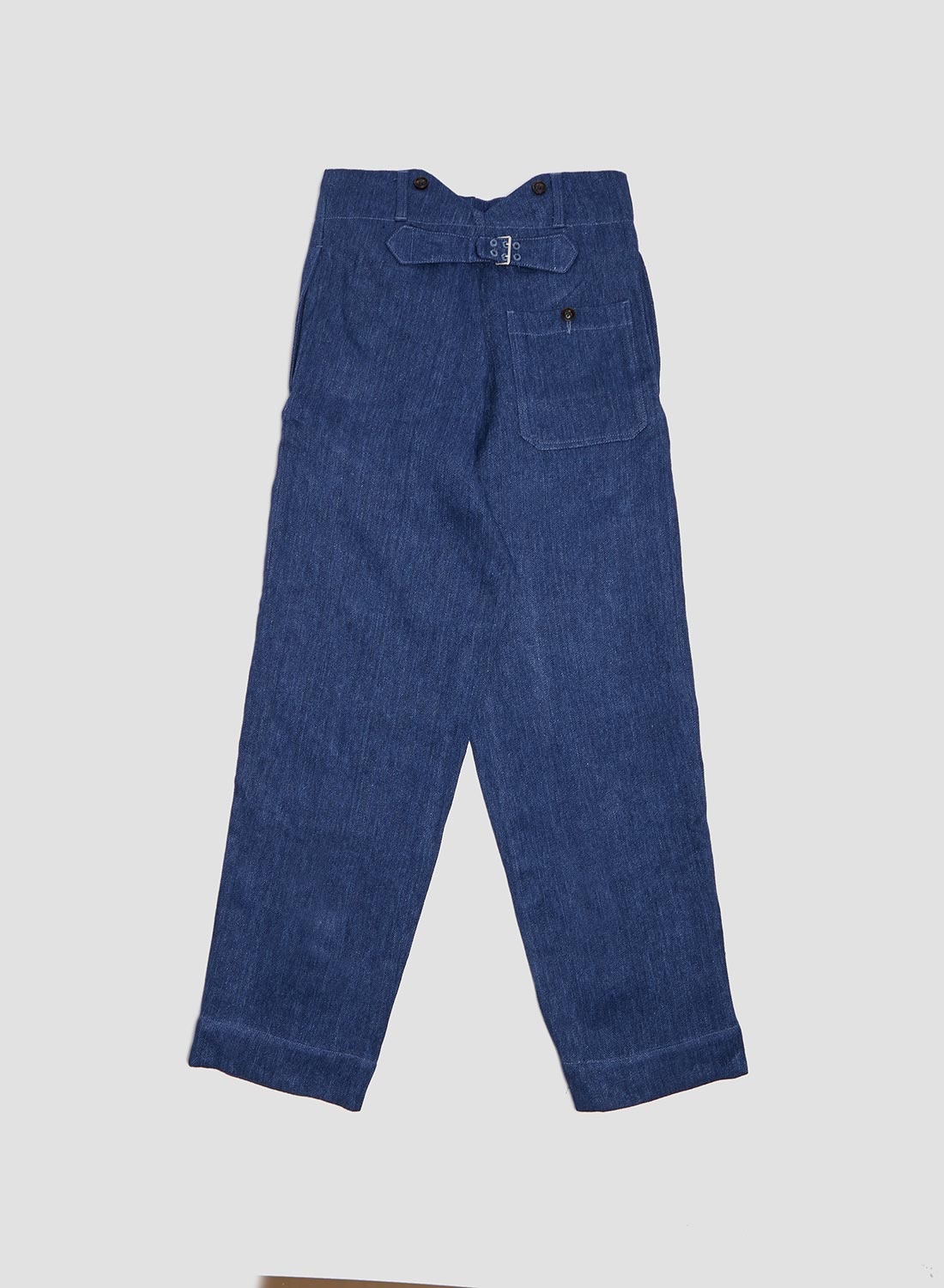 Farm Pant Herringbone Linen In Indigo - 5