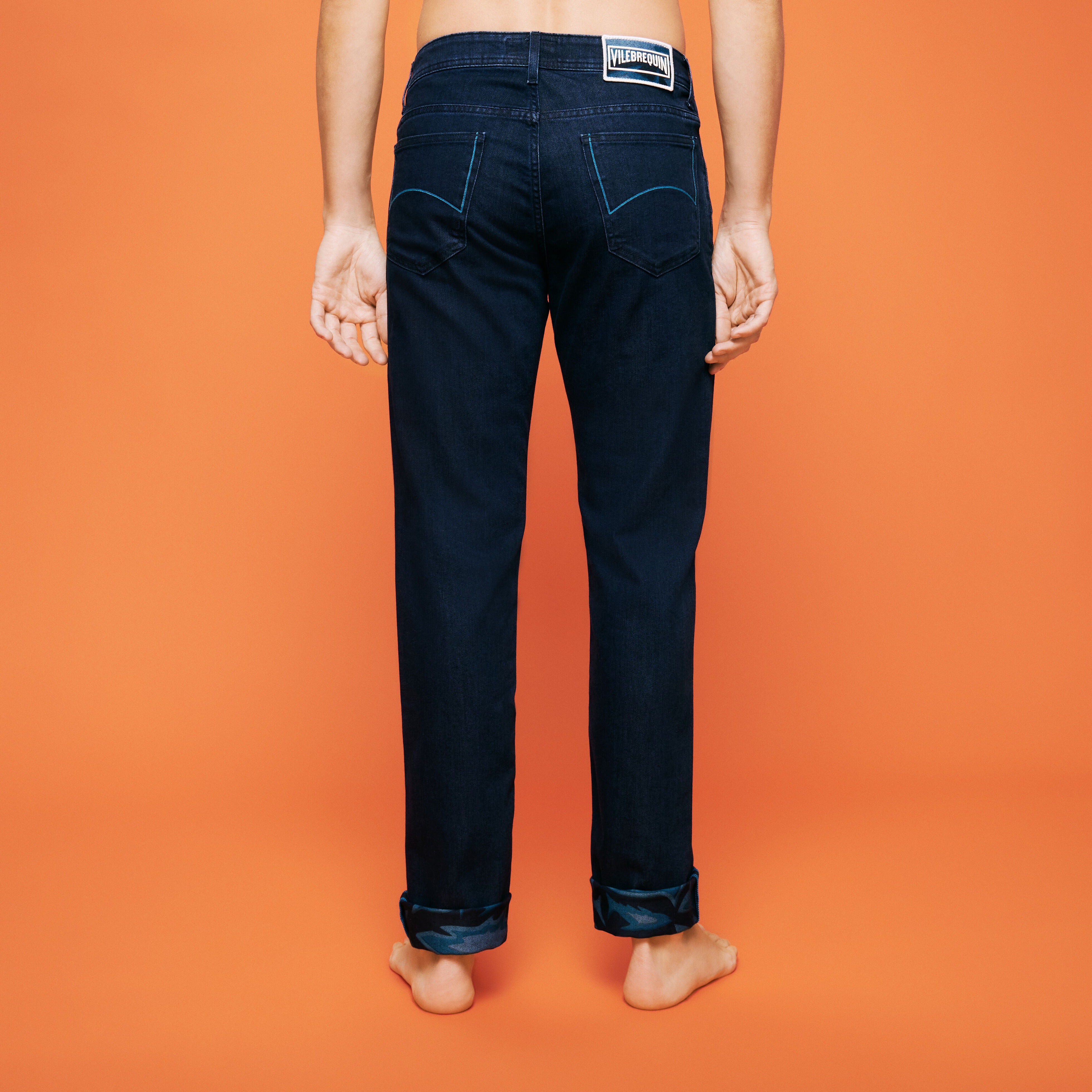 Men 5-Pockets Jeans Requins 3D - 4