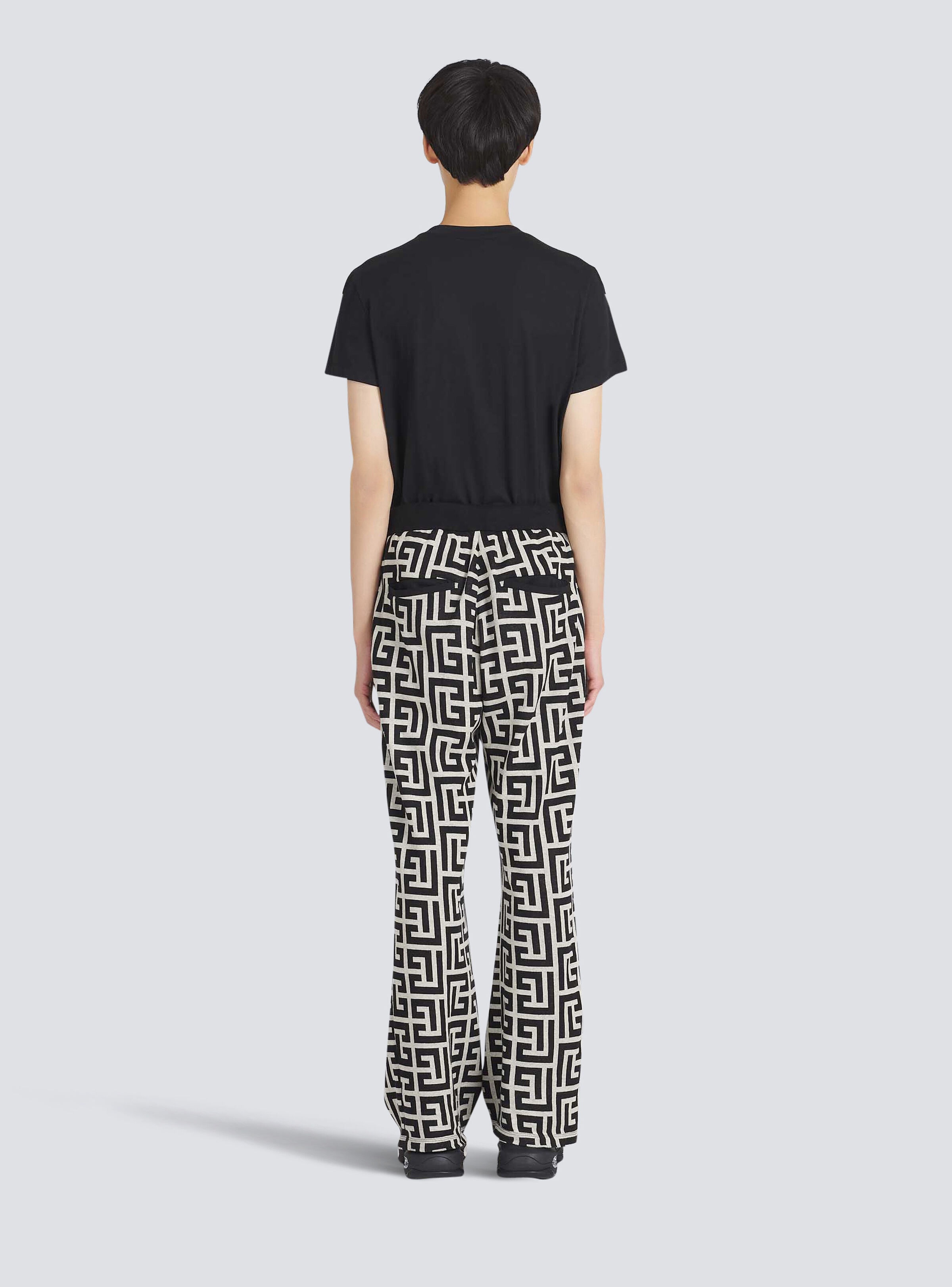 Wide jacquard Balmain monogram pyjama pants - 4