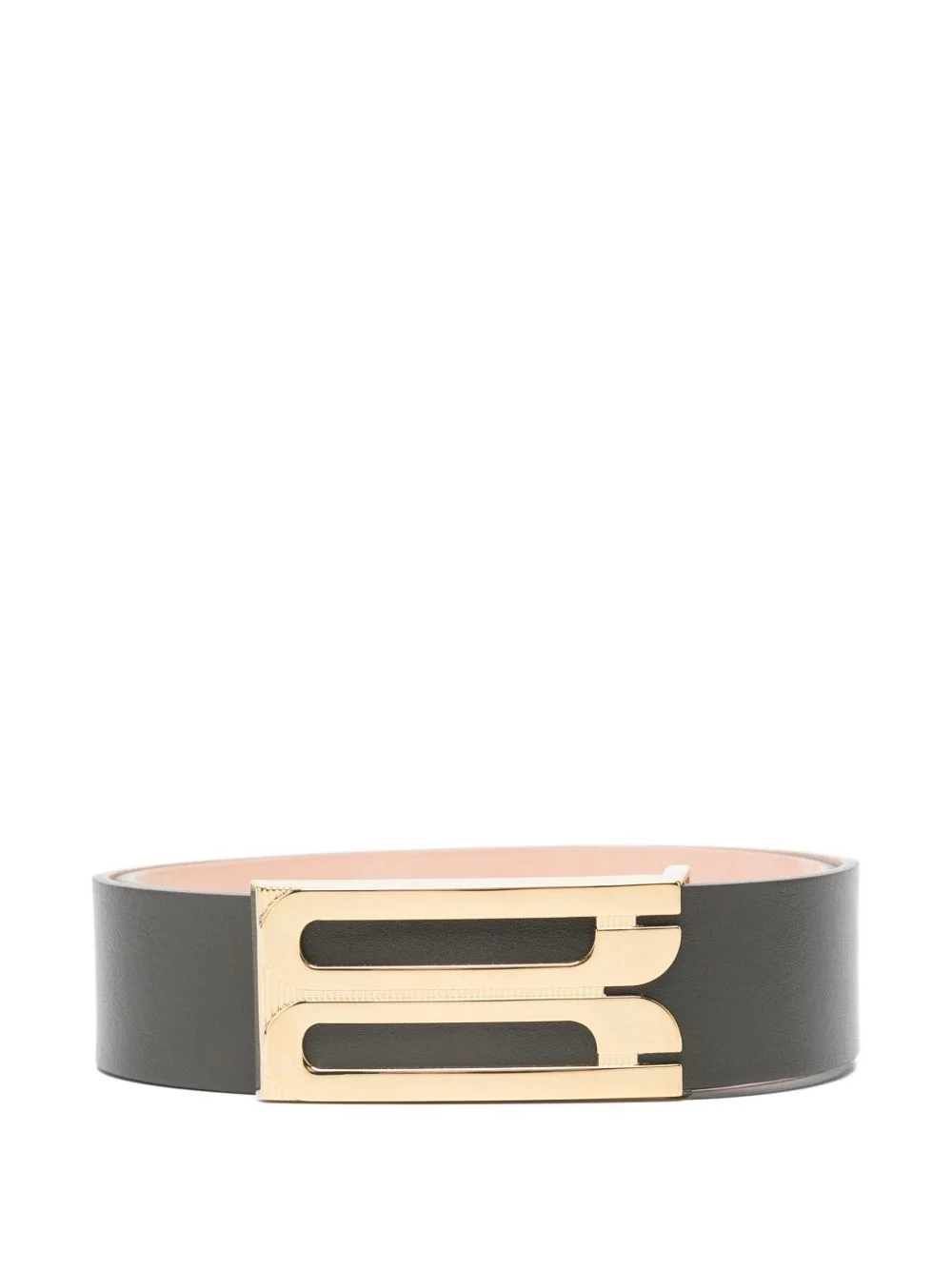 buckle leather belt - 1