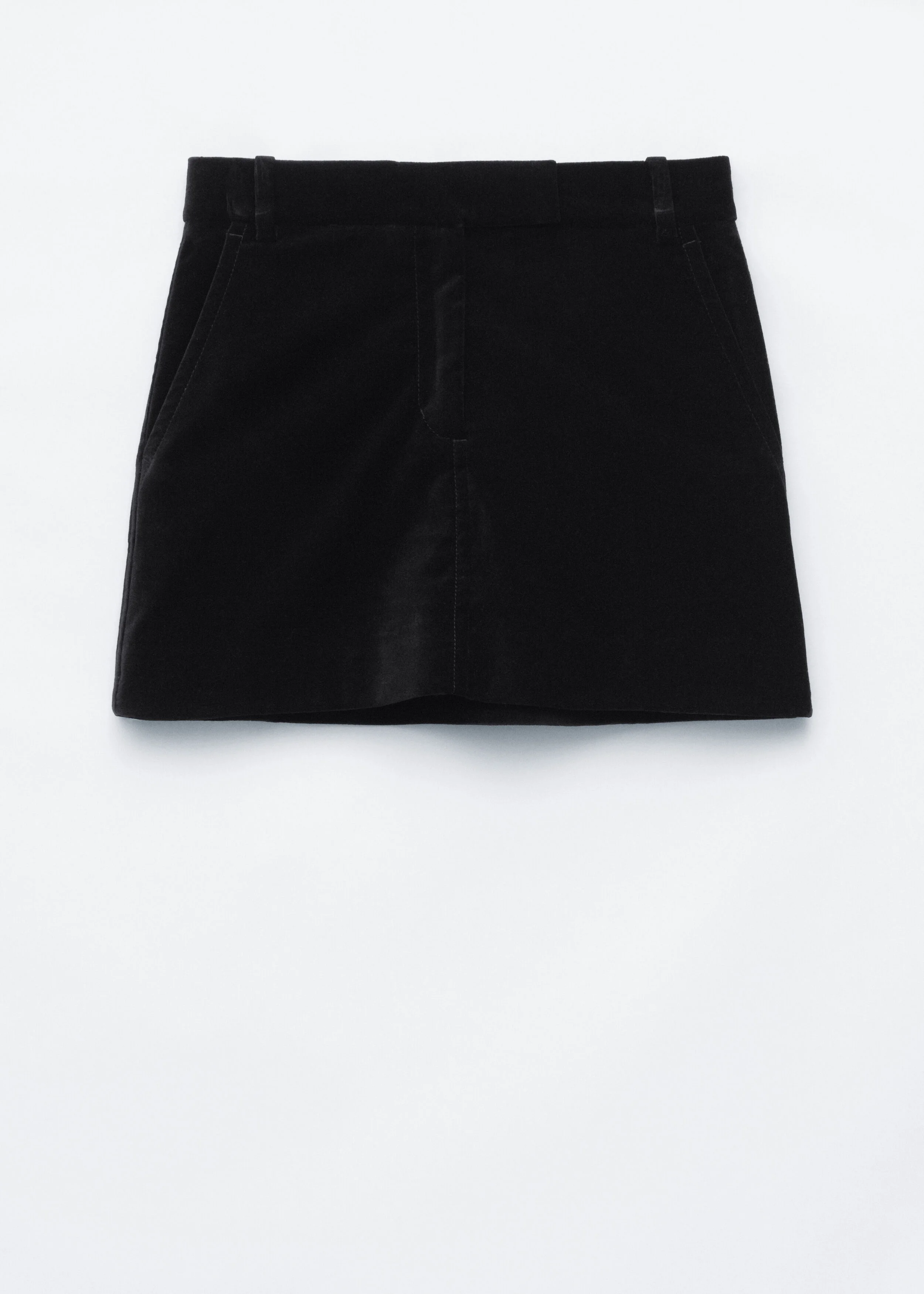 Velvet Mini Skirt - 1