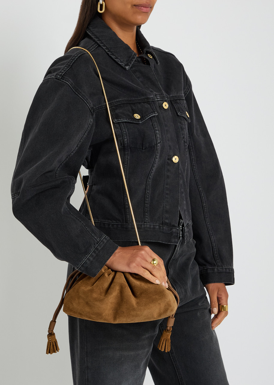 Veronica Beard Small Suede Shoulder bag - 6