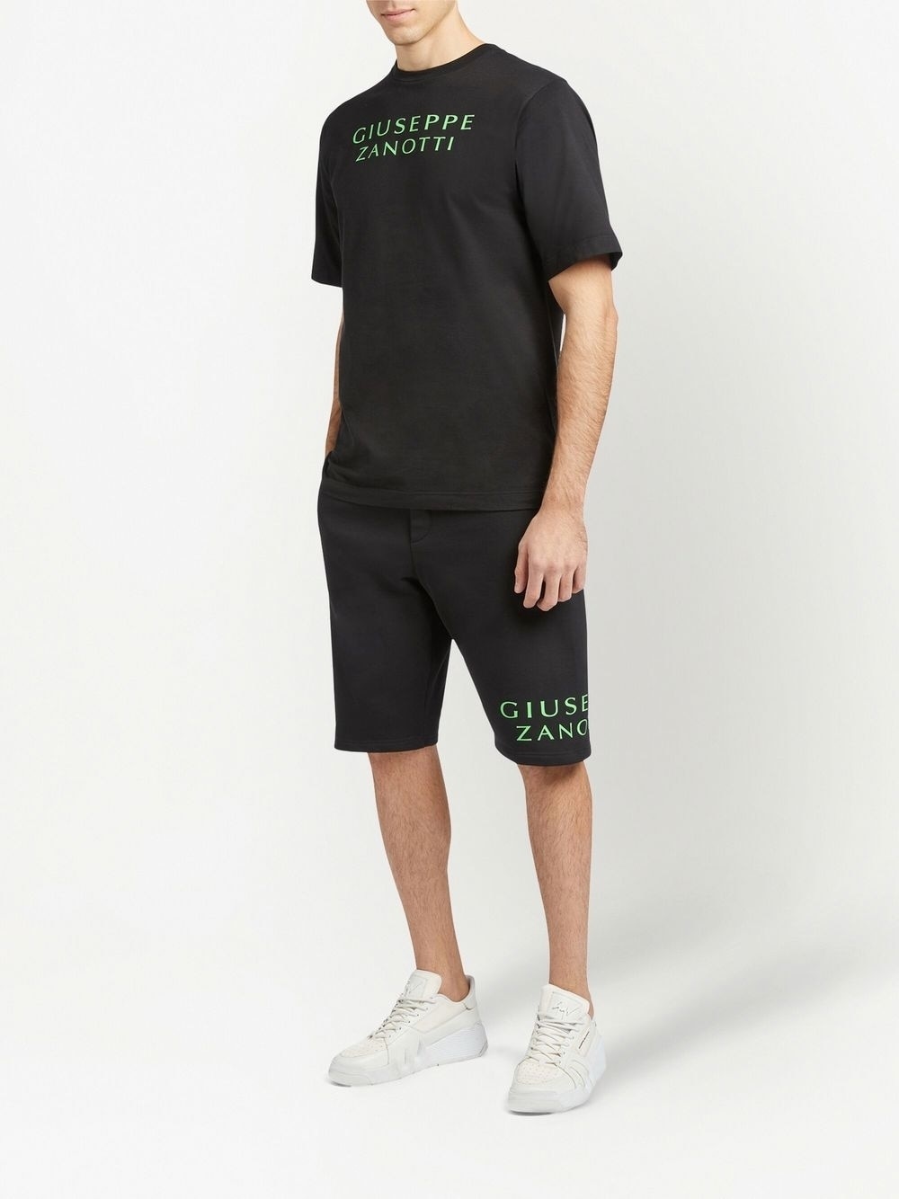 Lr-43 logo-print sweat shorts - 2