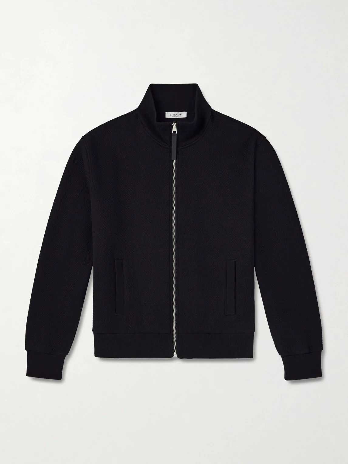 Cotton-Blend Zip-Up Sweatshirt - 1