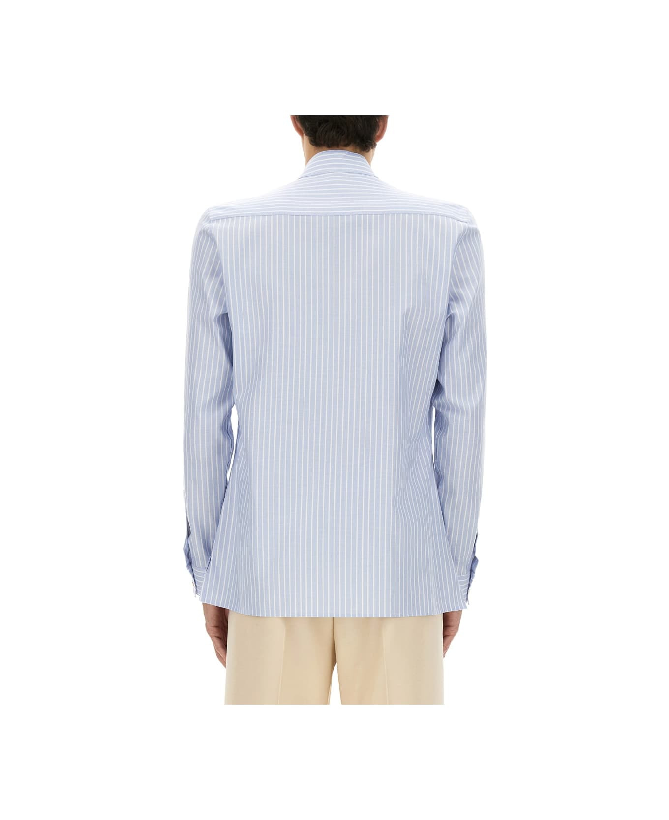 Cotton Oxford Shirt With Toggle - 3