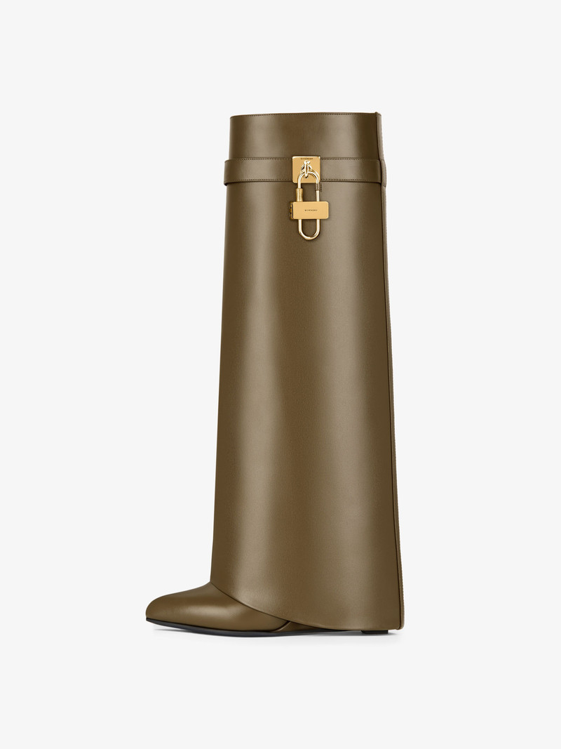 Givenchy SHARK LOCK BOOTS IN LEATHER outlook