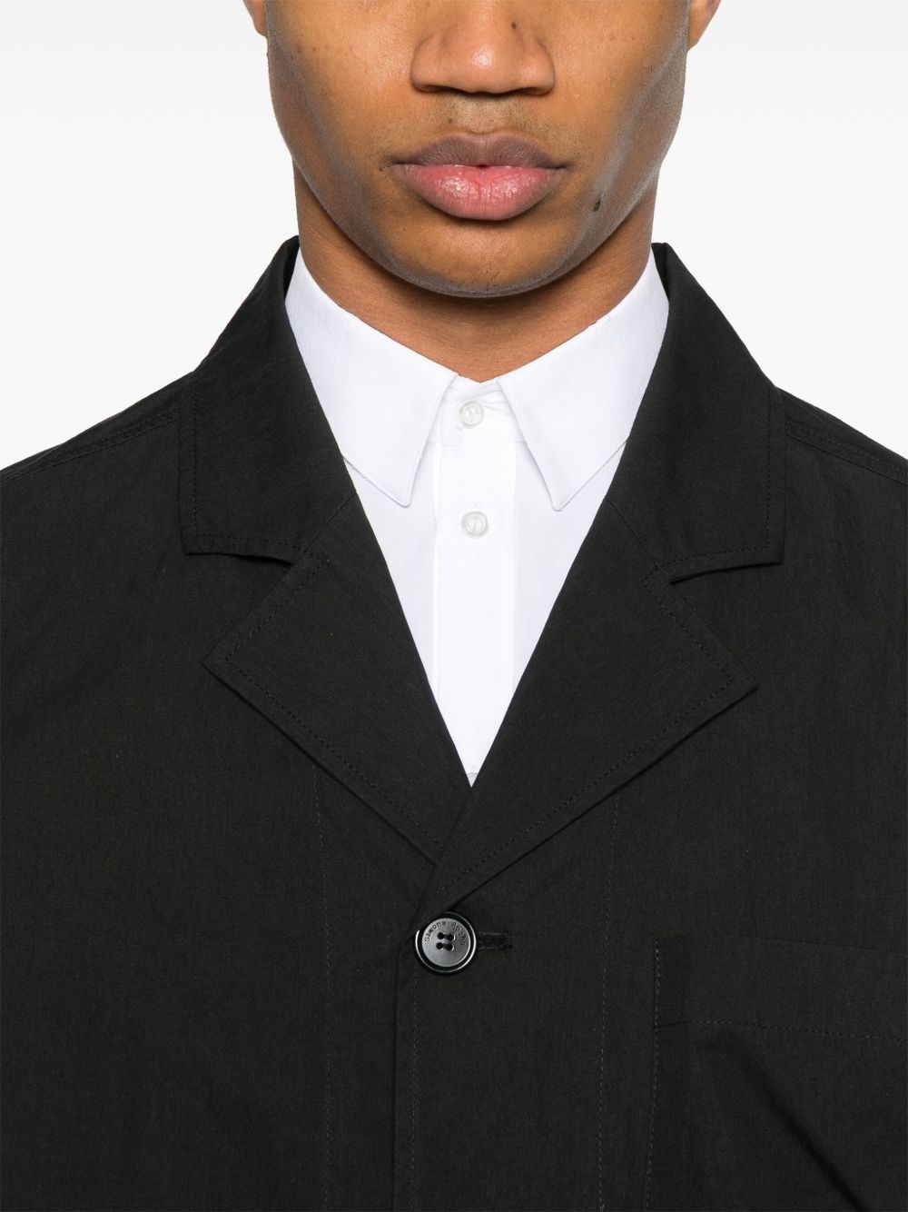 bow-detail workwear jacket - 5