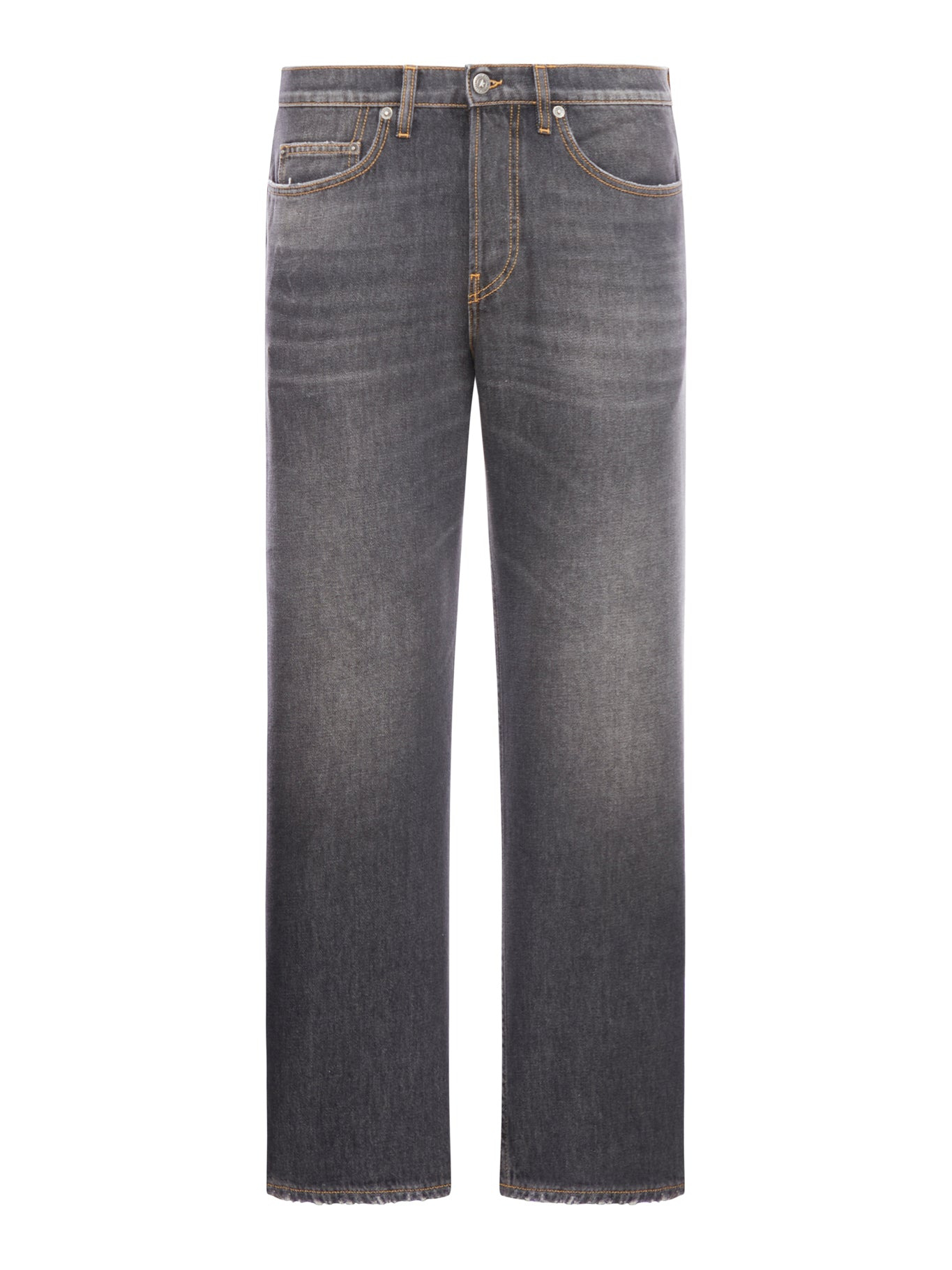LOGO-PATCH WIDE-LEG WASHED JEANS - 2