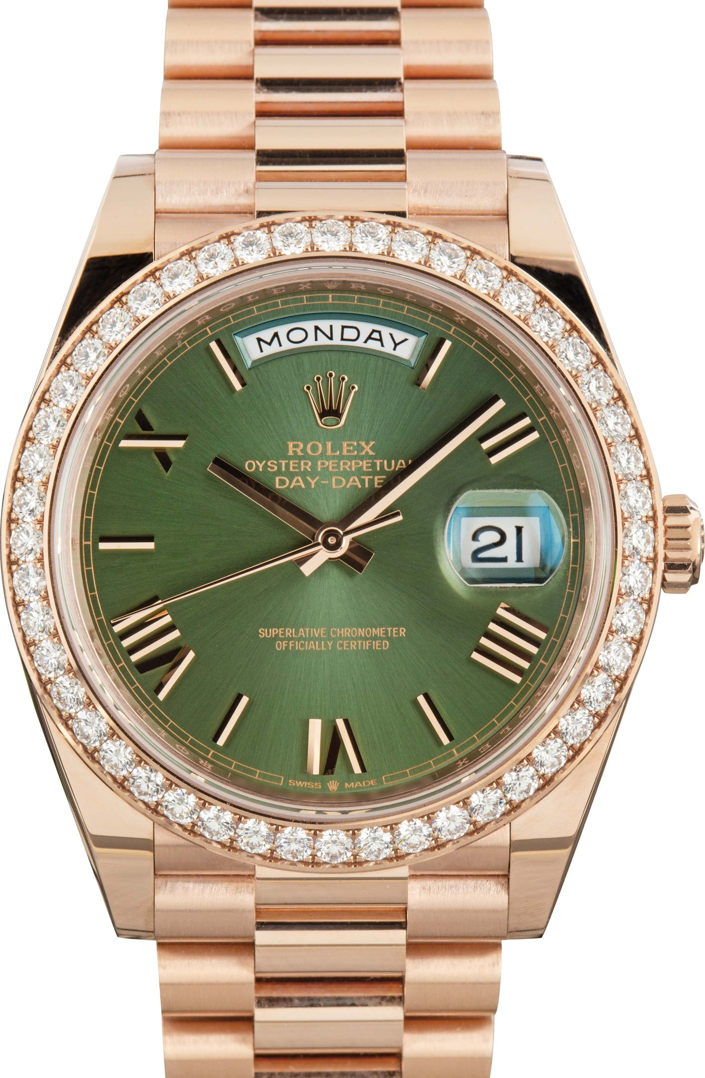 Rolex Day-Date 40 Ref 228345 Olive Green Dial - 1
