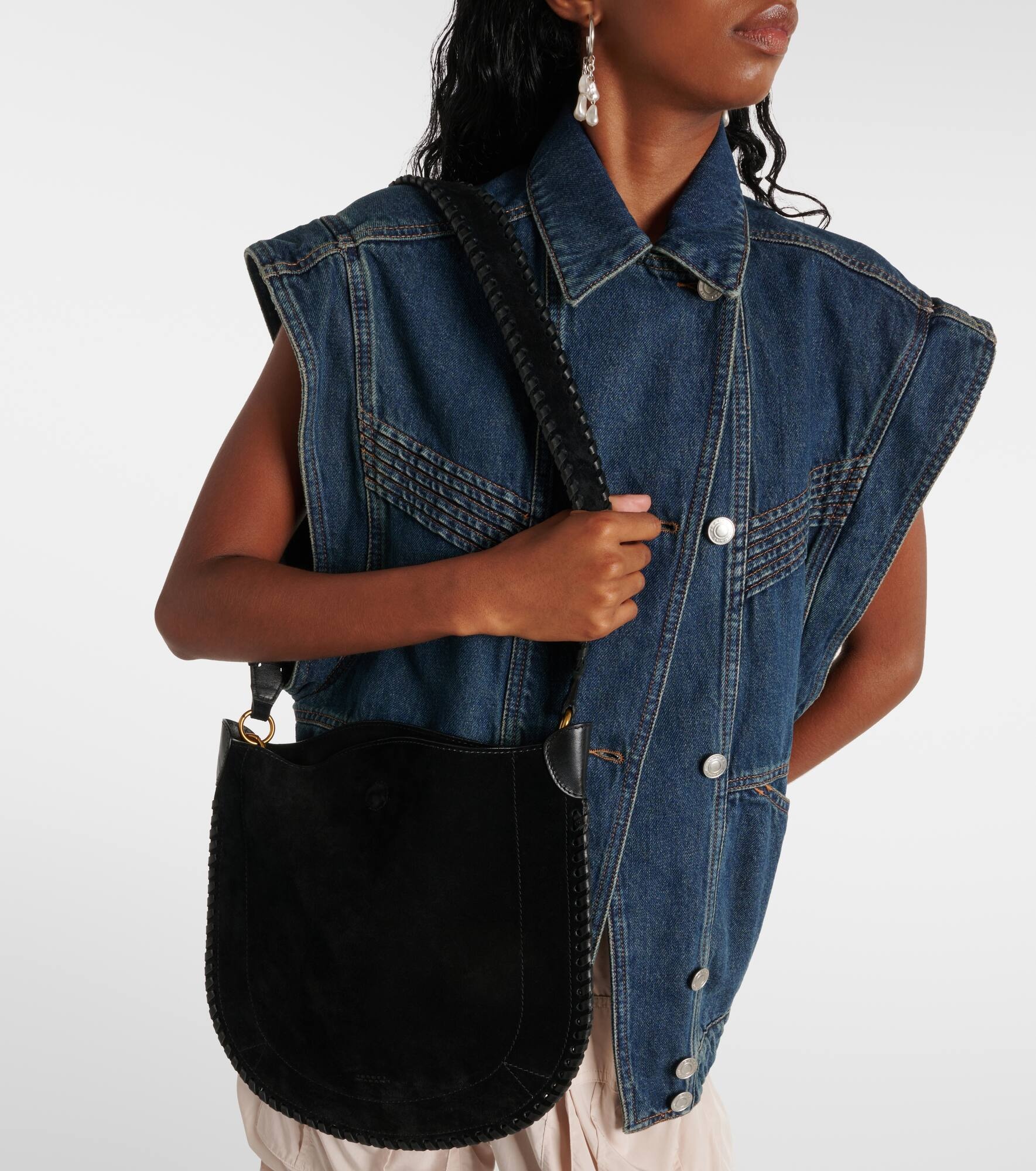 Oskan suede shoulder bag - 2
