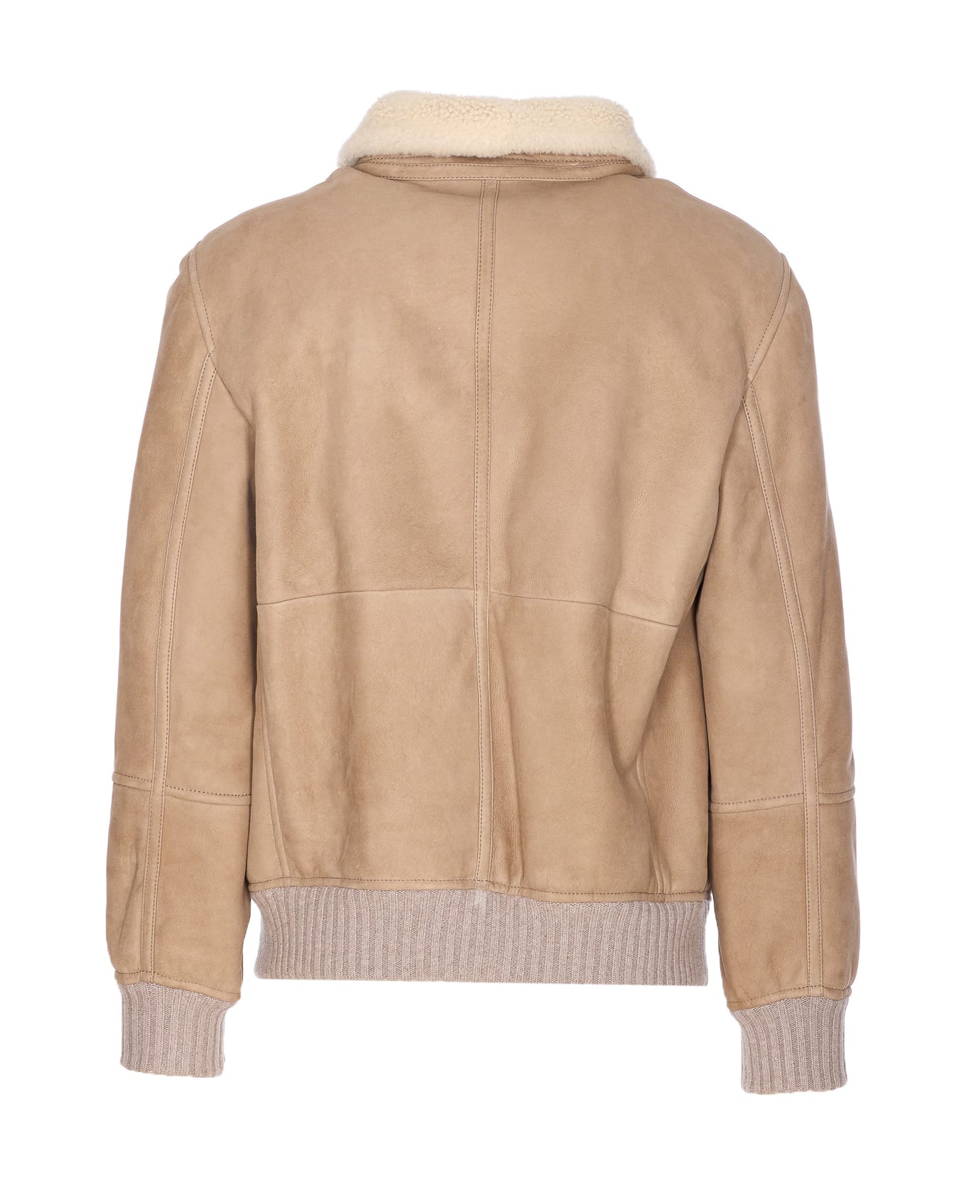 Suede Shearling Curly Bomber - 2