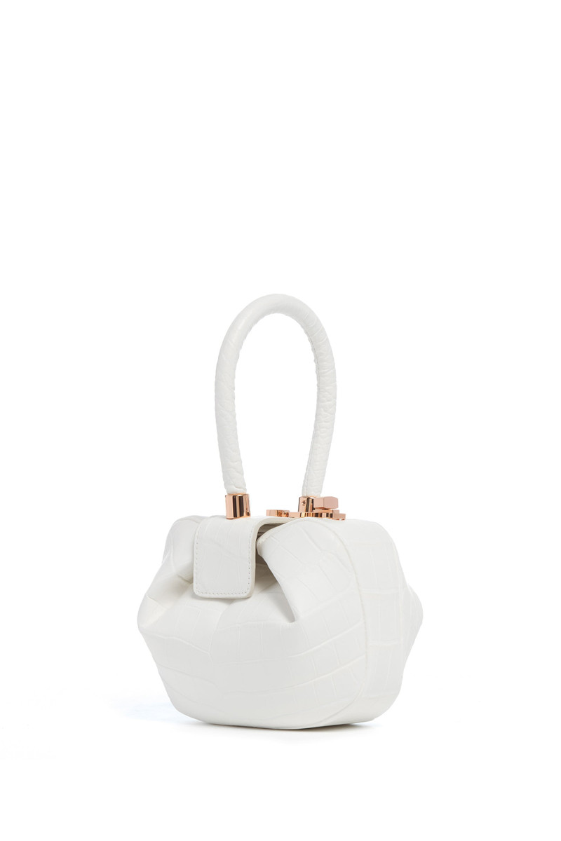 Demi Bag in Ivory Crocodile Leather 1