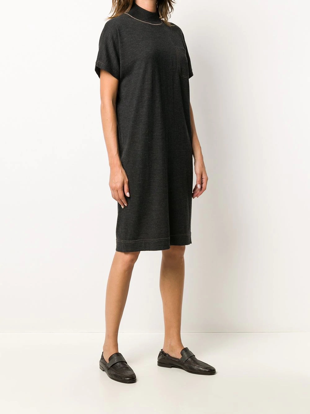 knitted T-shirt dress - 3