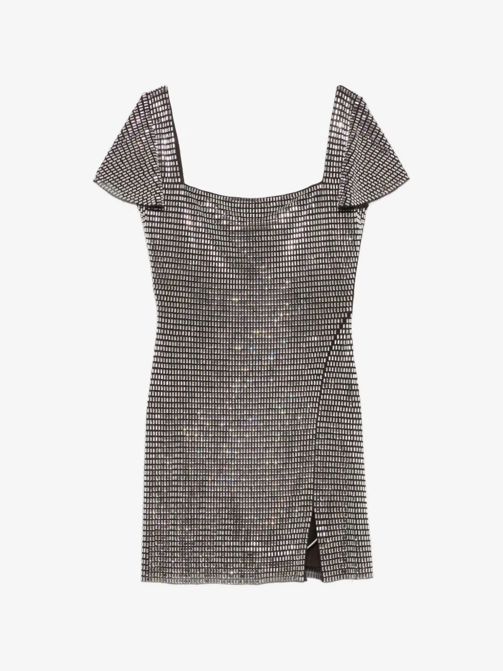 embellished flared-sleeve dress - 1