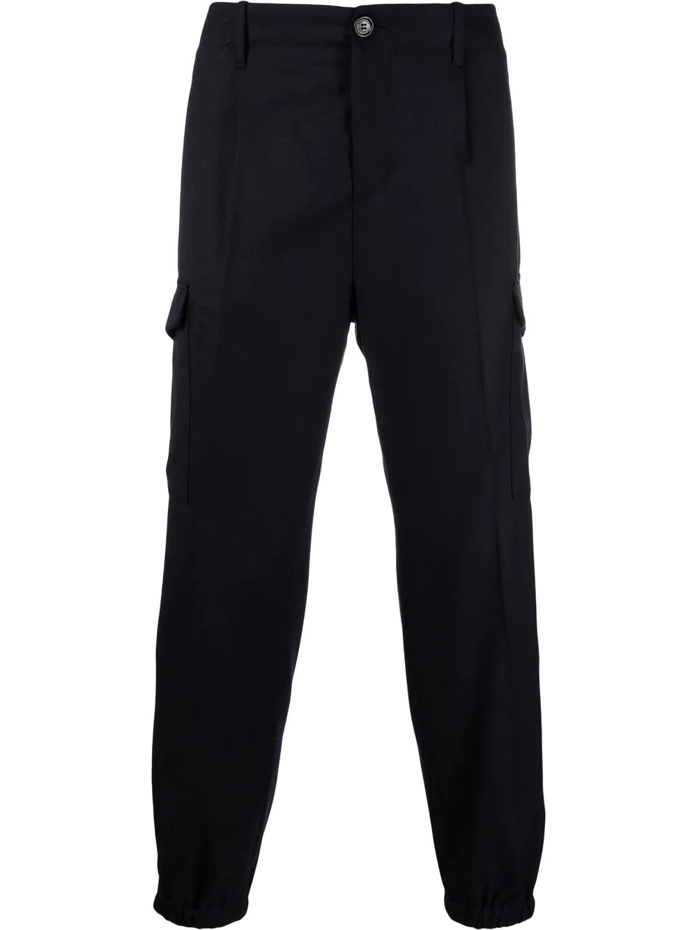 mid-rise tapered trousers - 1