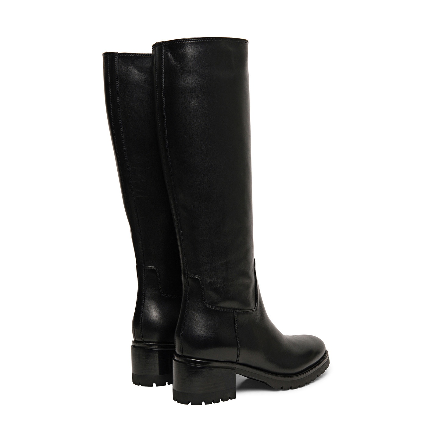 Women’s black leather boot - 3