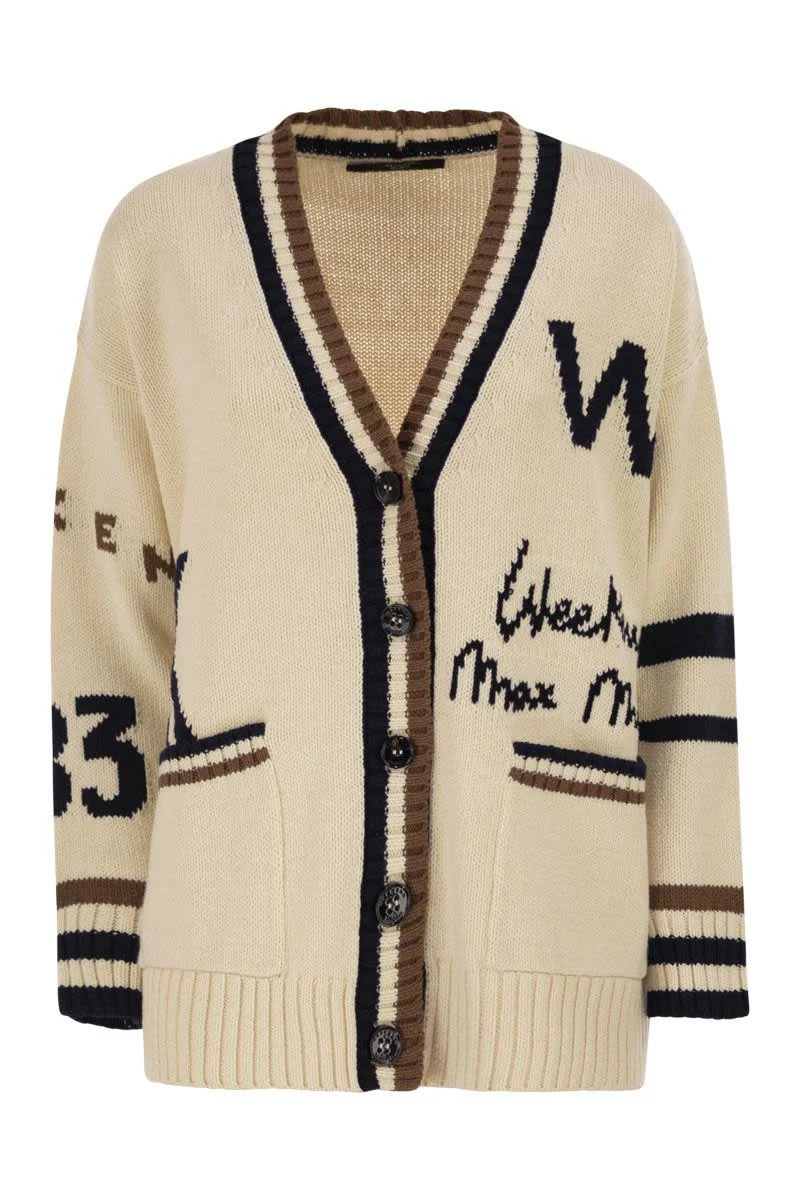 Weekend Max Mara Wkdblasone - Oversized Cardigan In Cotton Blend - 1