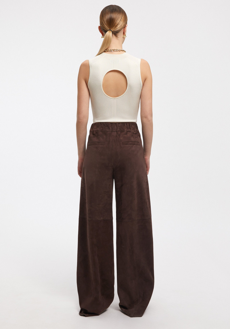 JUNE Cut-out back ribbed tank top 4