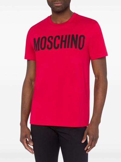 Moschino logo-print cotton T-shirt outlook