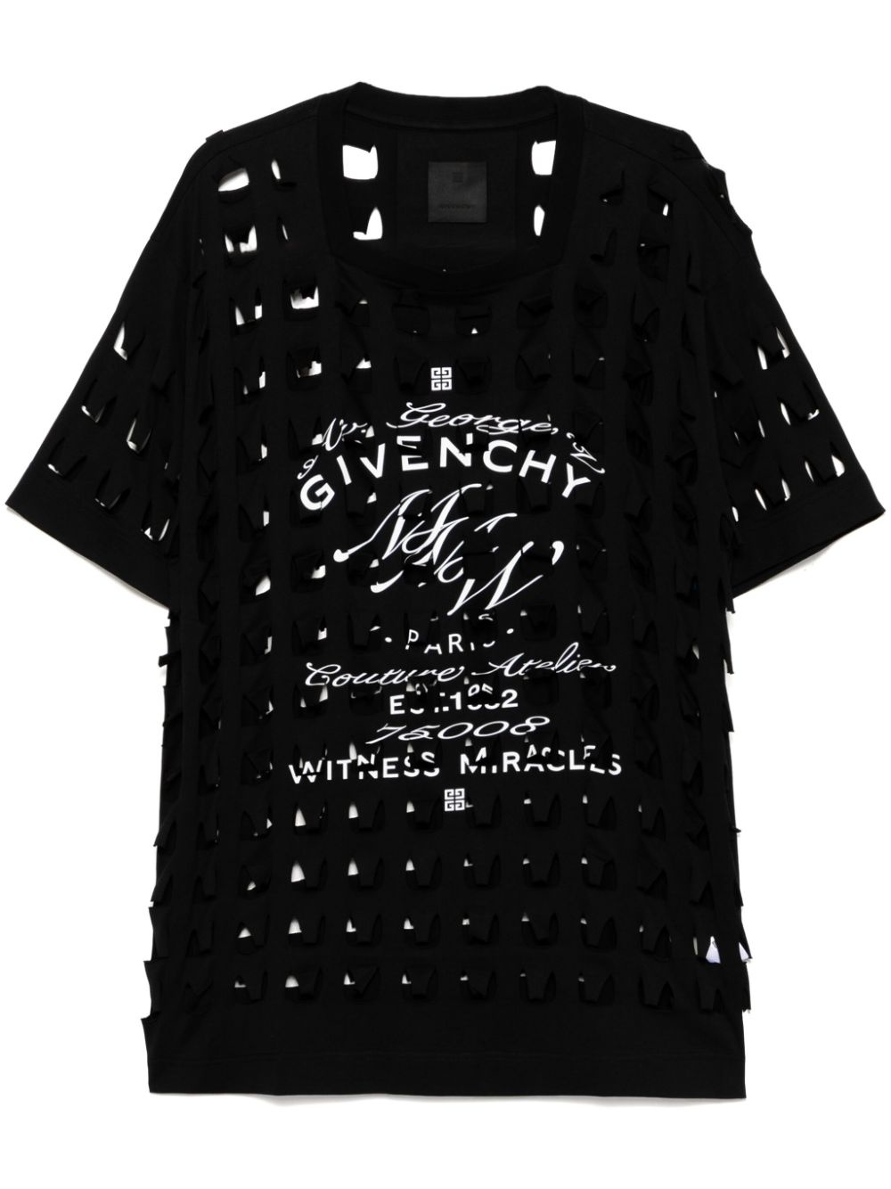 cut-out detail T-shirt - 1