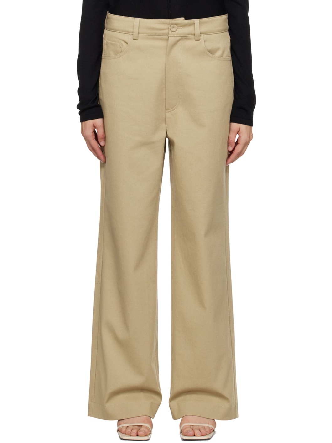 Beige Josine Trousers - 1