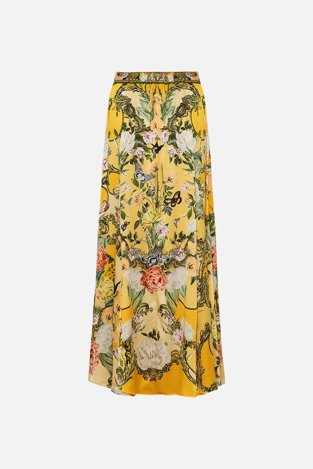 PANELLED FLARED LONG SKIRT - 7