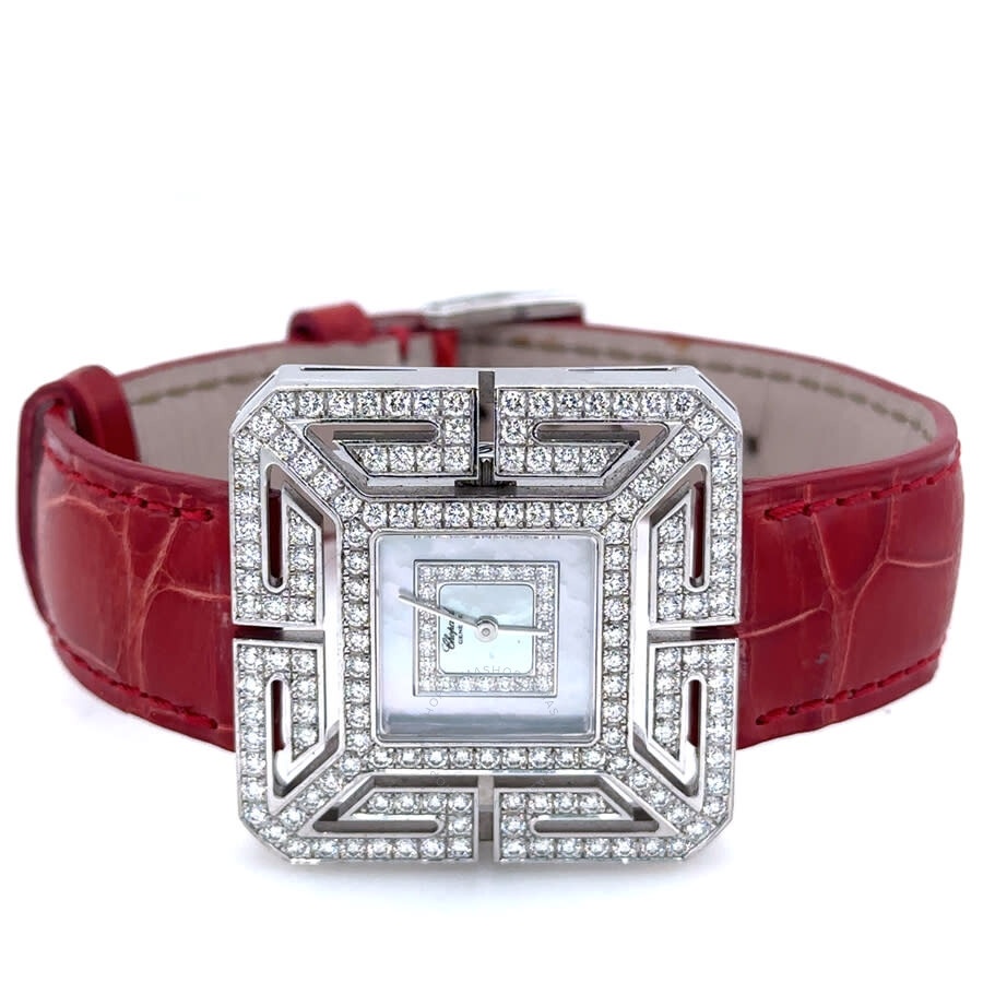Pre-owned Chopard Joaillerie Diamond Mother of Pearl Dial Ladies Watch 13/6974/8-20 - 5
