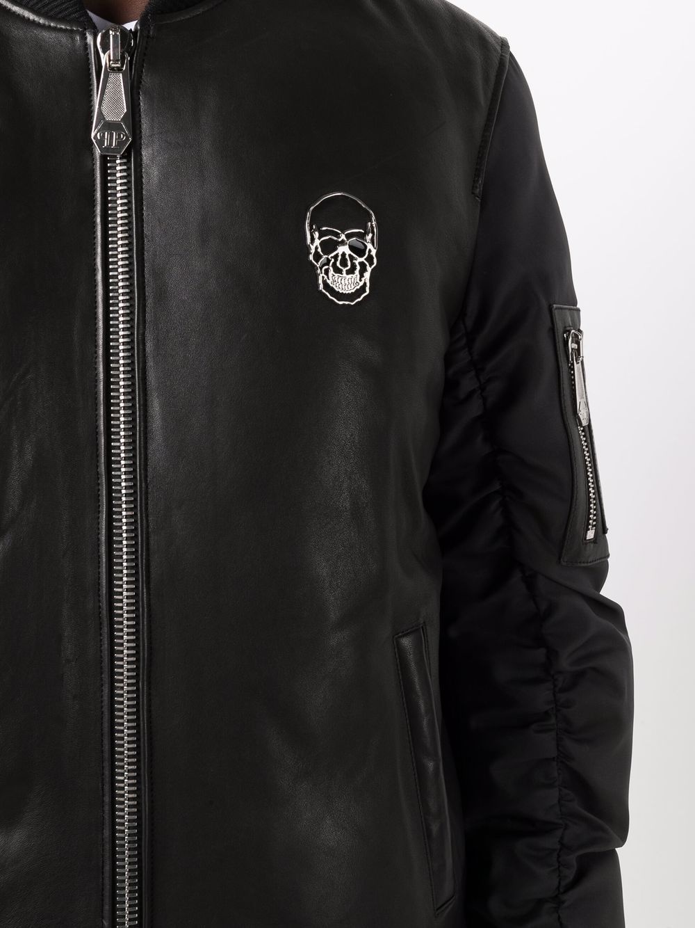 leather bomber jacket - 5