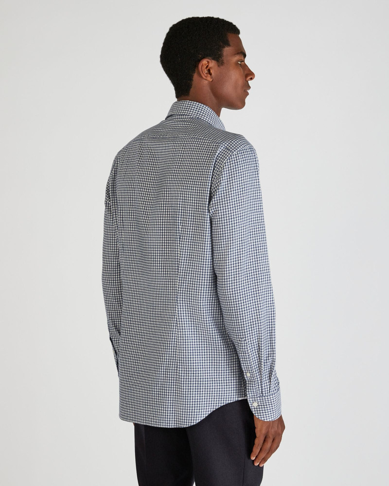 Regular fit cotton flannel shirt 3