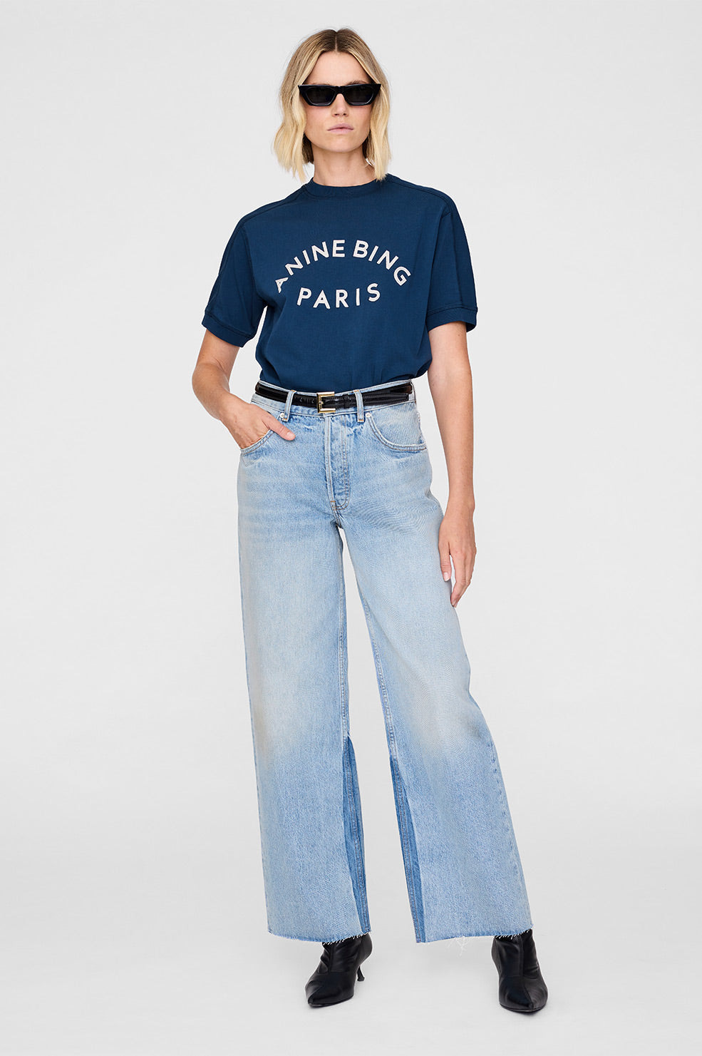 Jaylin Tee Paris - Washed Navy - 2