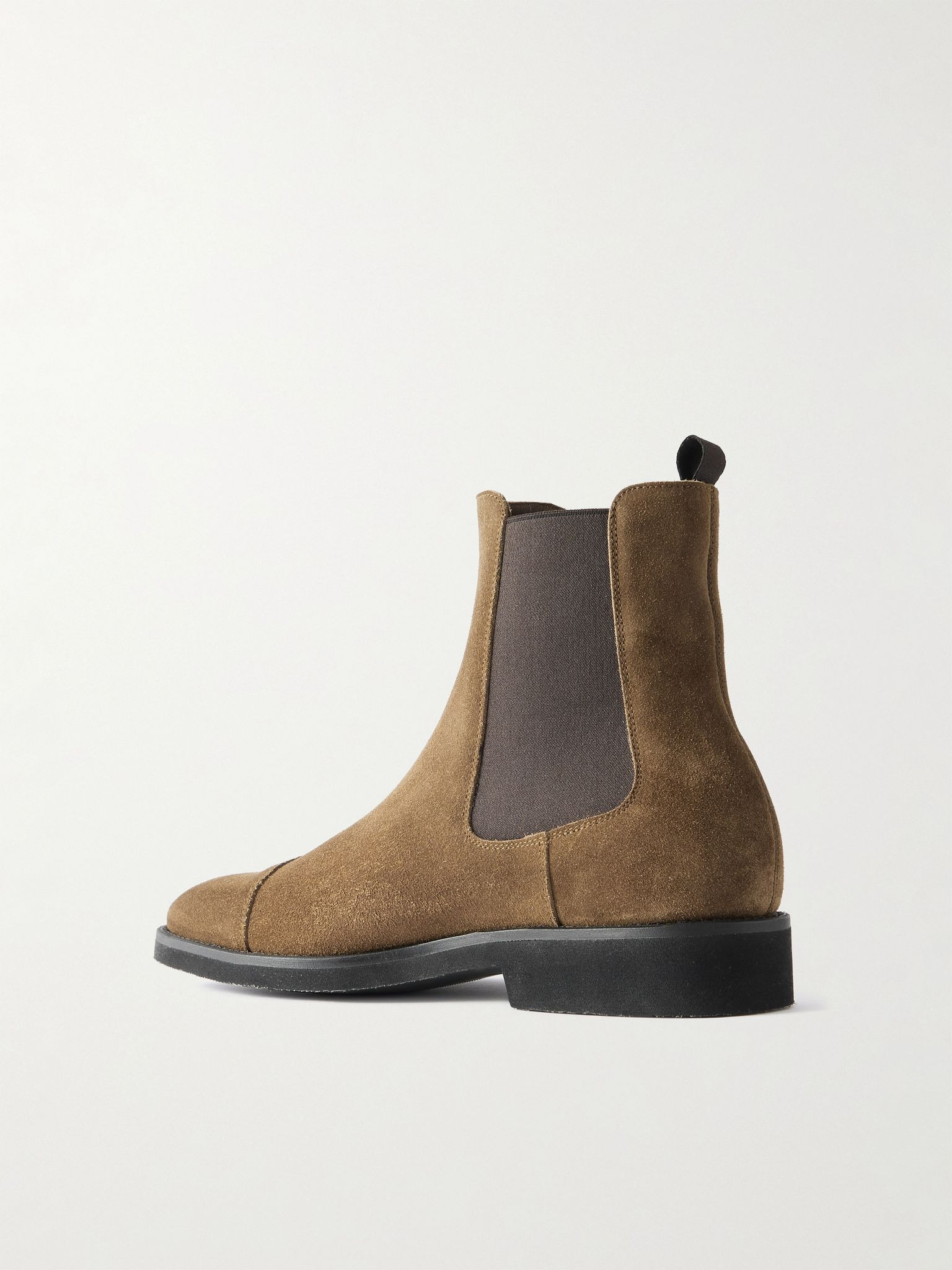 Suede Chelsea Boots Brown - 4
