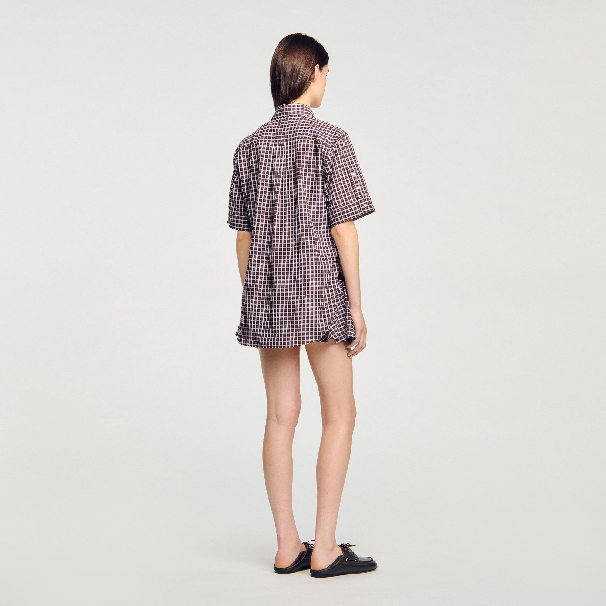 OVERSIZED CHECK SHIRT - 5