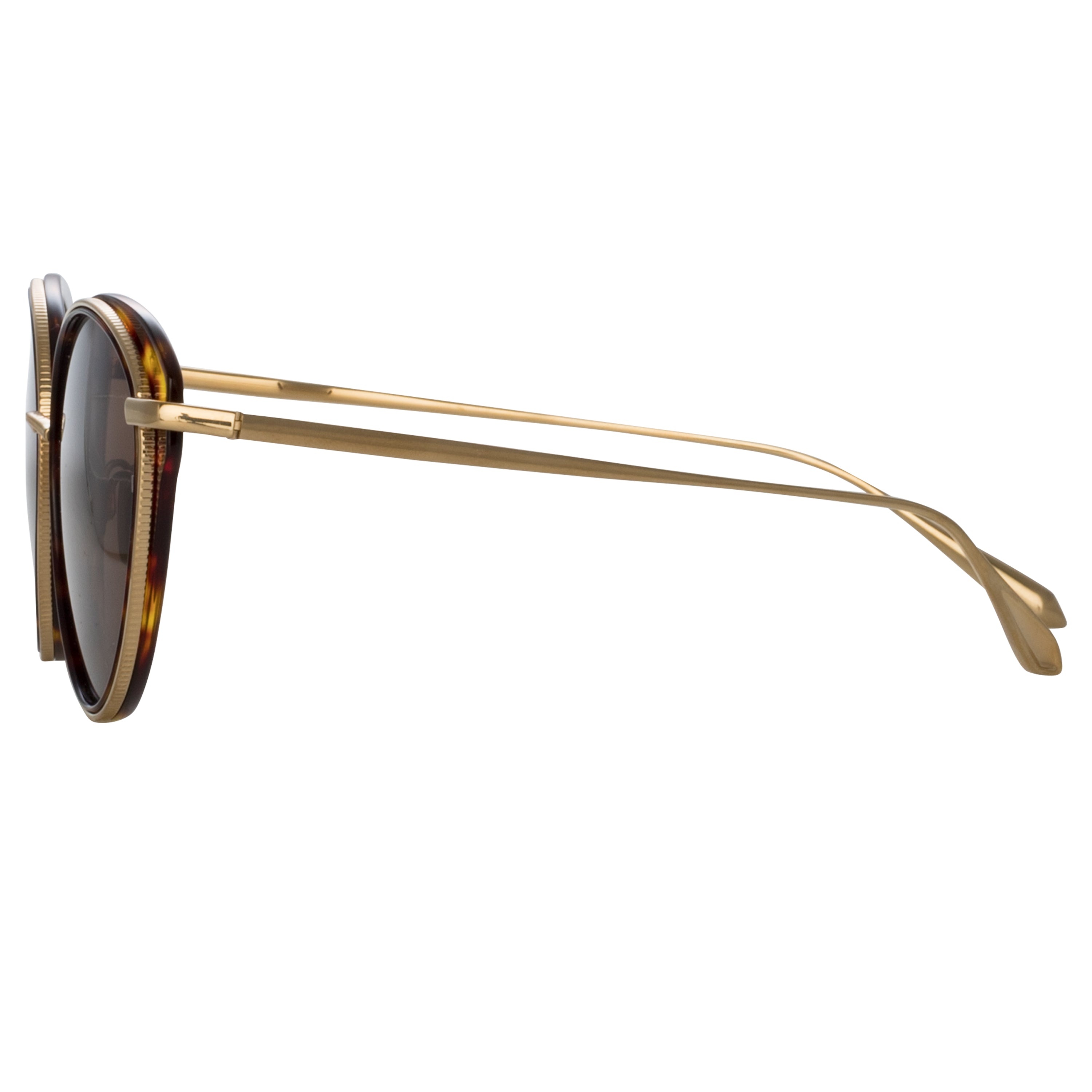 SONG CAT EYE SUNGLASSES IN LIGHT GOLD AND TORTOISESHELL - 3