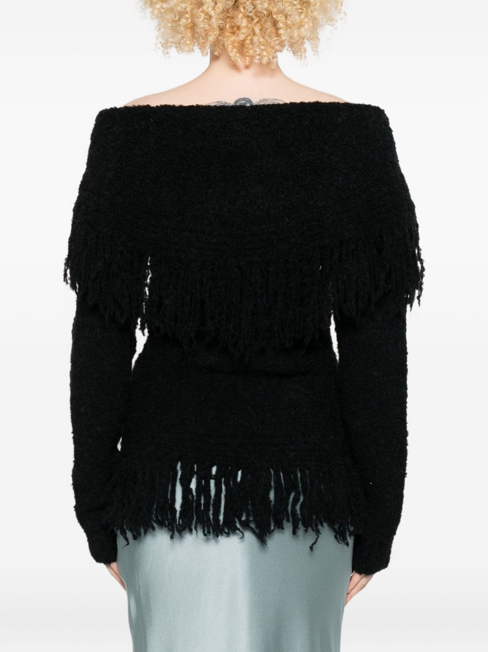 Michelle fringe-trimmed cardigan - 4