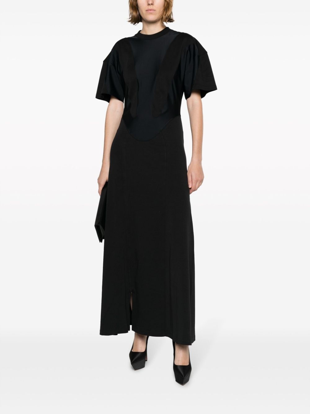 organic-cotton side-slit maxi dress - 2