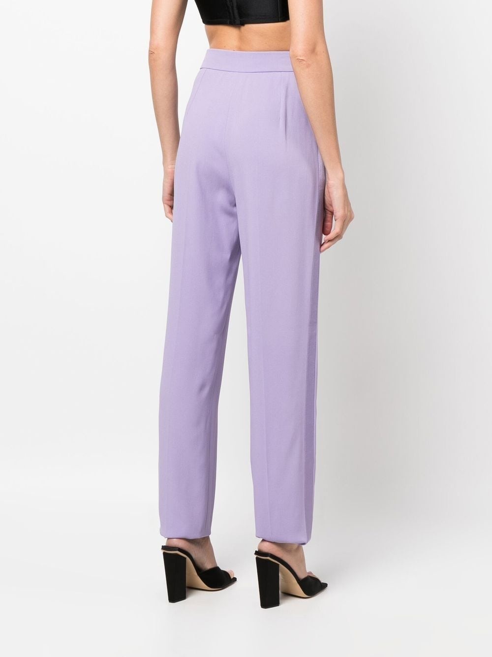 side-stripe straight leg trousers - 4